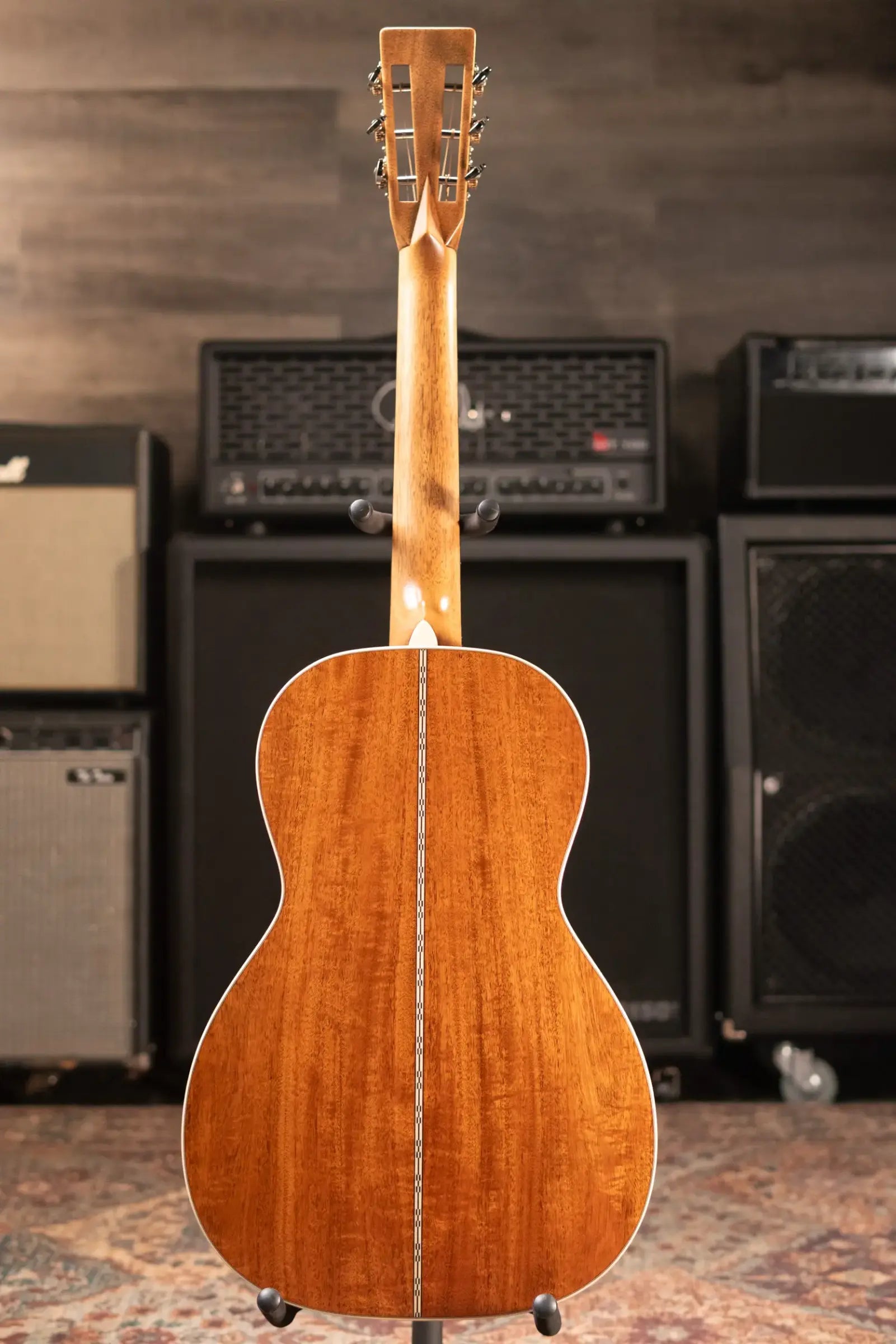 Martin Custom Shop 0 12-Fret Flamed Mahogany Acoustic Guitar - 1935 Sunburst with Hardshell Case