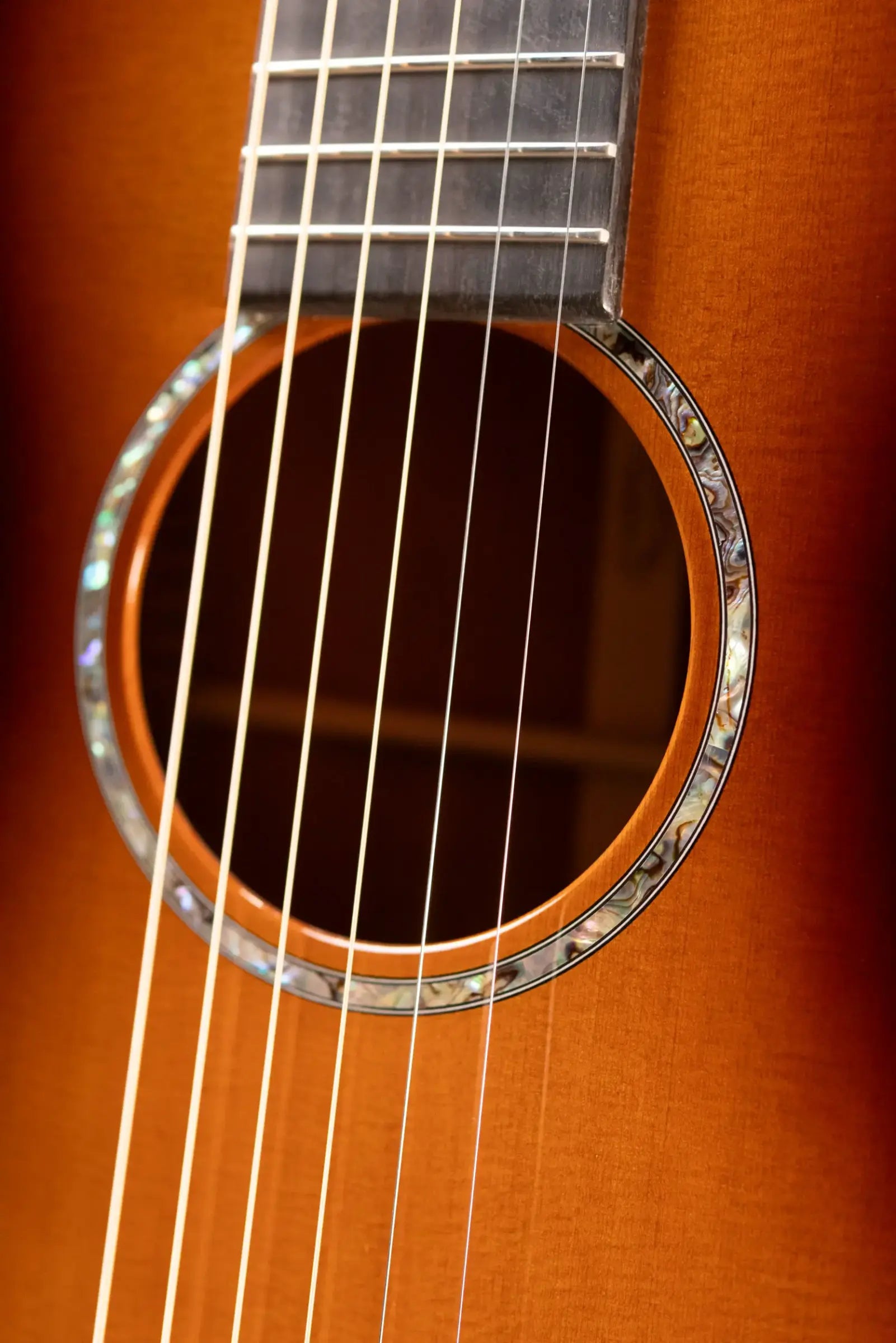 Martin Custom Shop 0 12-Fret Flamed Mahogany Acoustic Guitar - 1935 Sunburst with Hardshell Case