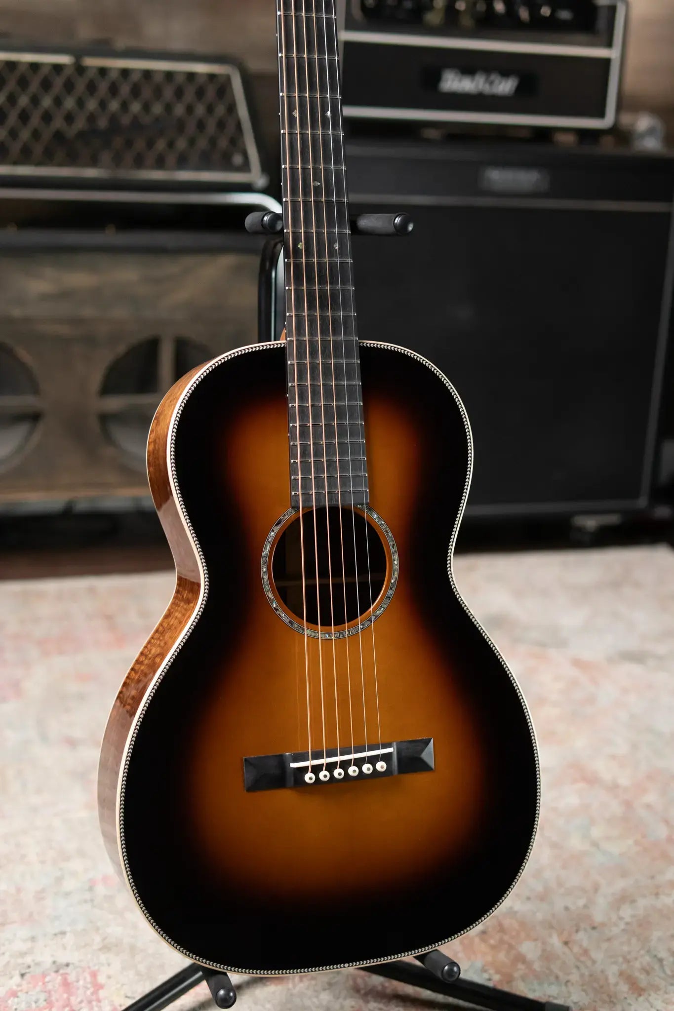 Martin Custom 0-12F Acoustic - Exceptional Figured Koa/Engelmann Spruce, 1935 Sunburst with Hardshell Case