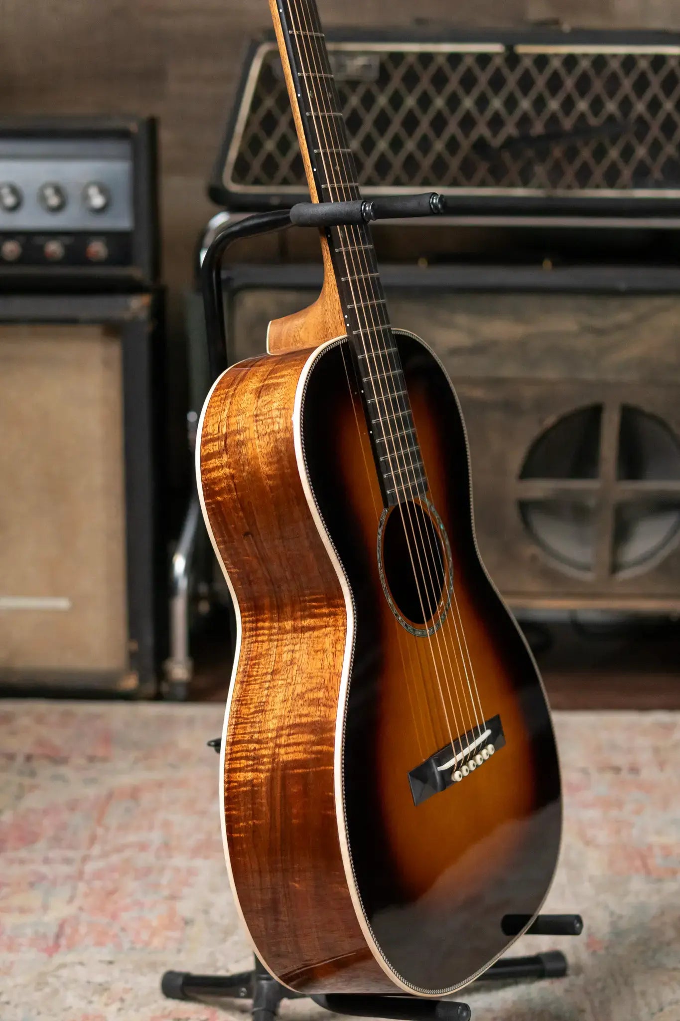 Martin Custom 0-12F Acoustic - Exceptional Figured Koa/Engelmann Spruce, 1935 Sunburst with Hardshell Case