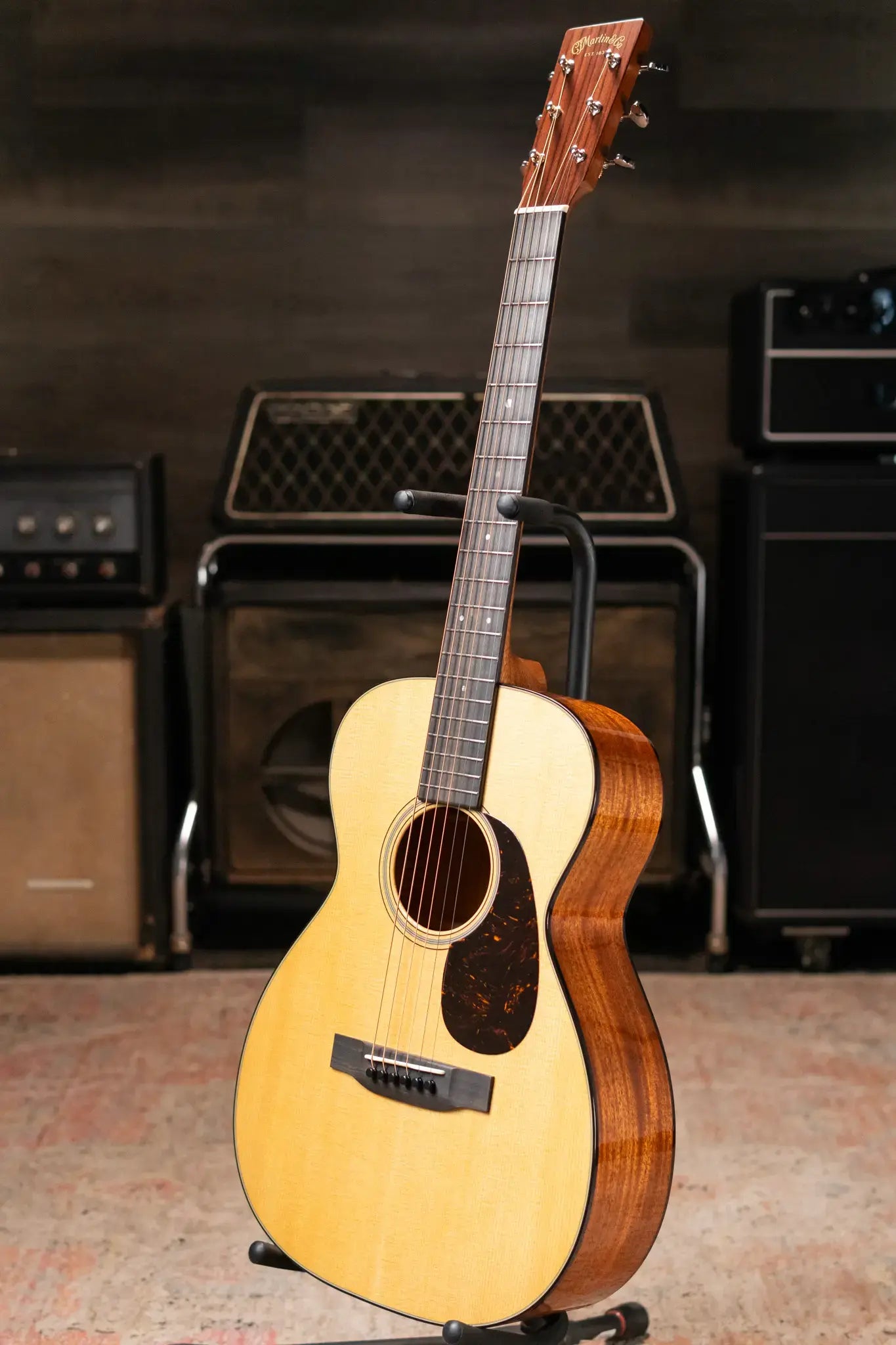 Martin Custom Style 18 0 Acoustic Guitar - Mahogany/Spruce with Hardshell Case