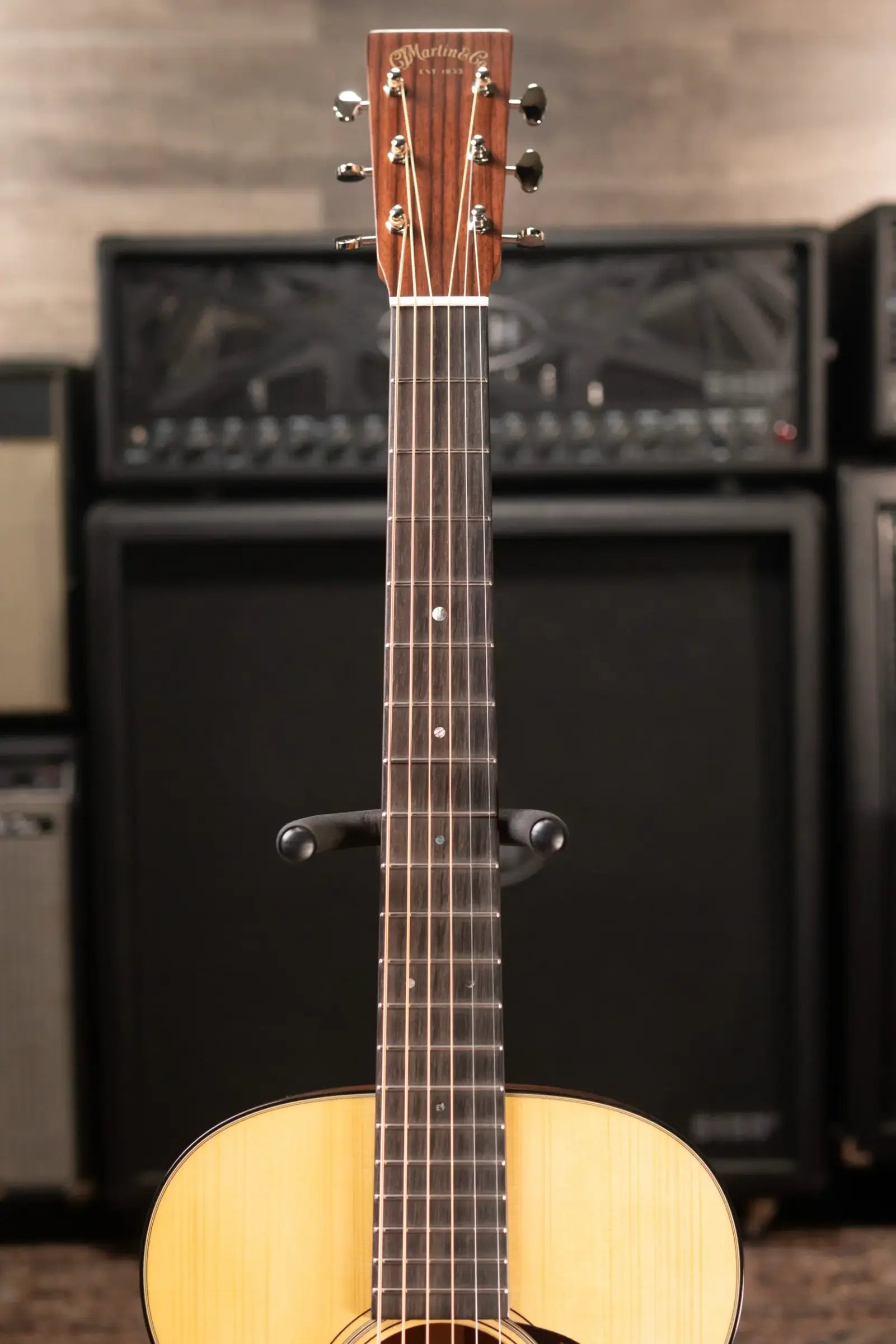 Martin Custom Style 18 0 Acoustic Guitar - Mahogany/Adirondack Spruce, Aging Toner with Hardshell Case