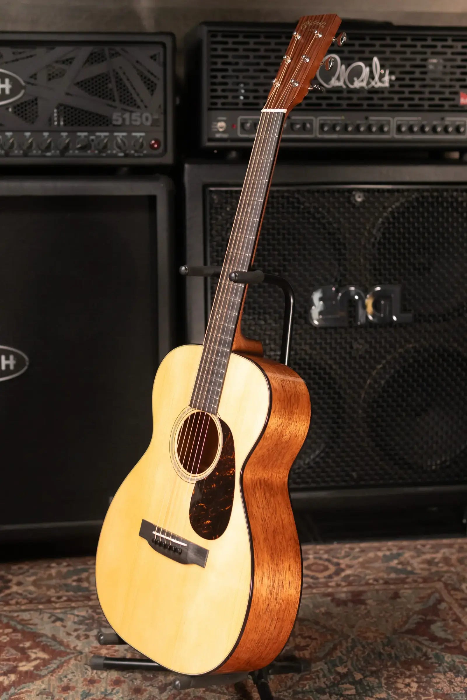 Martin Custom Style 18 0 Acoustic Guitar - Mahogany/Adirondack Spruce, Aging Toner with Hardshell Case