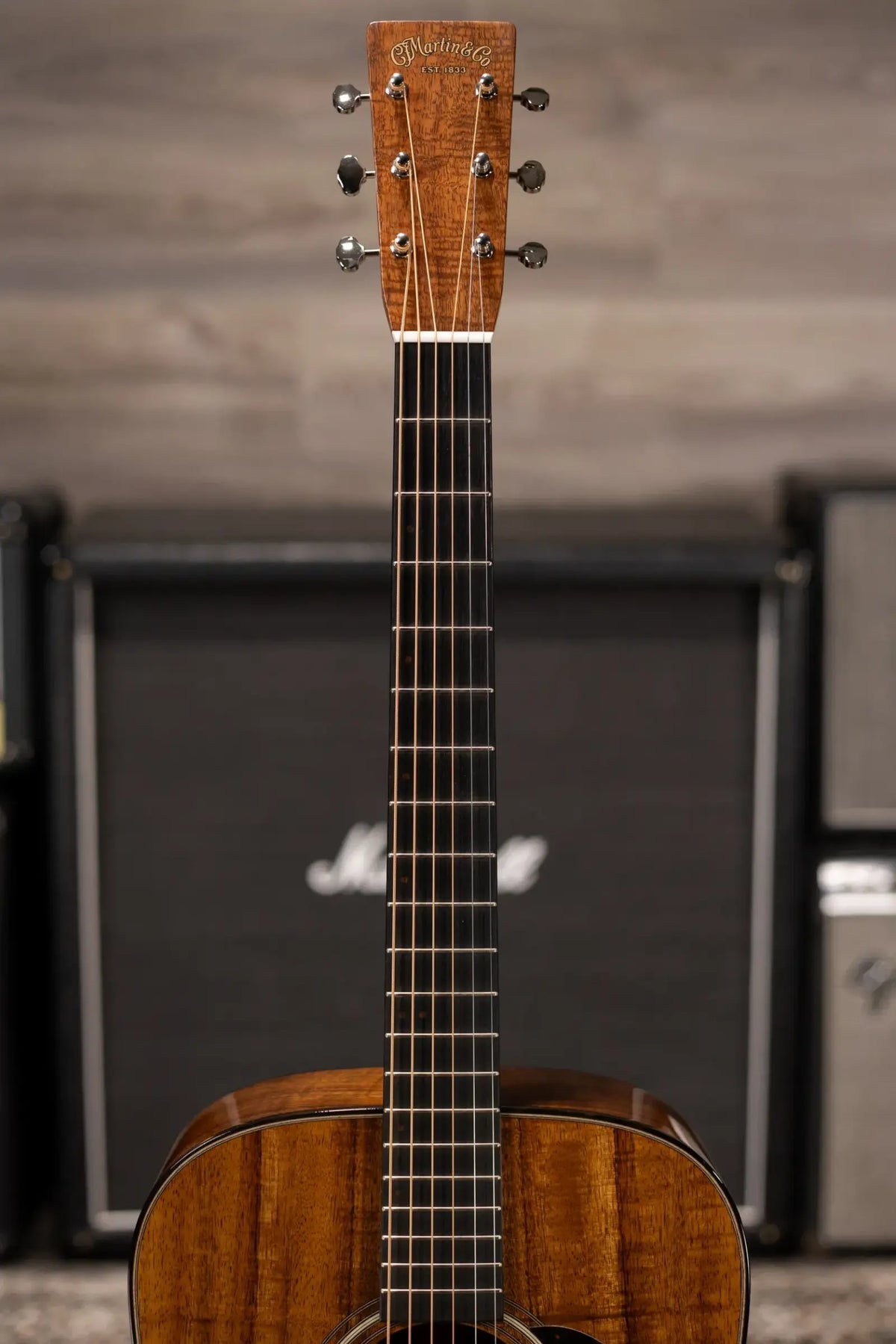Martin Custom Shop D-14F Dreadnought Acoustic Guitar - Exceptional Figured Koa Back and Sides with Hardshell Case - Used