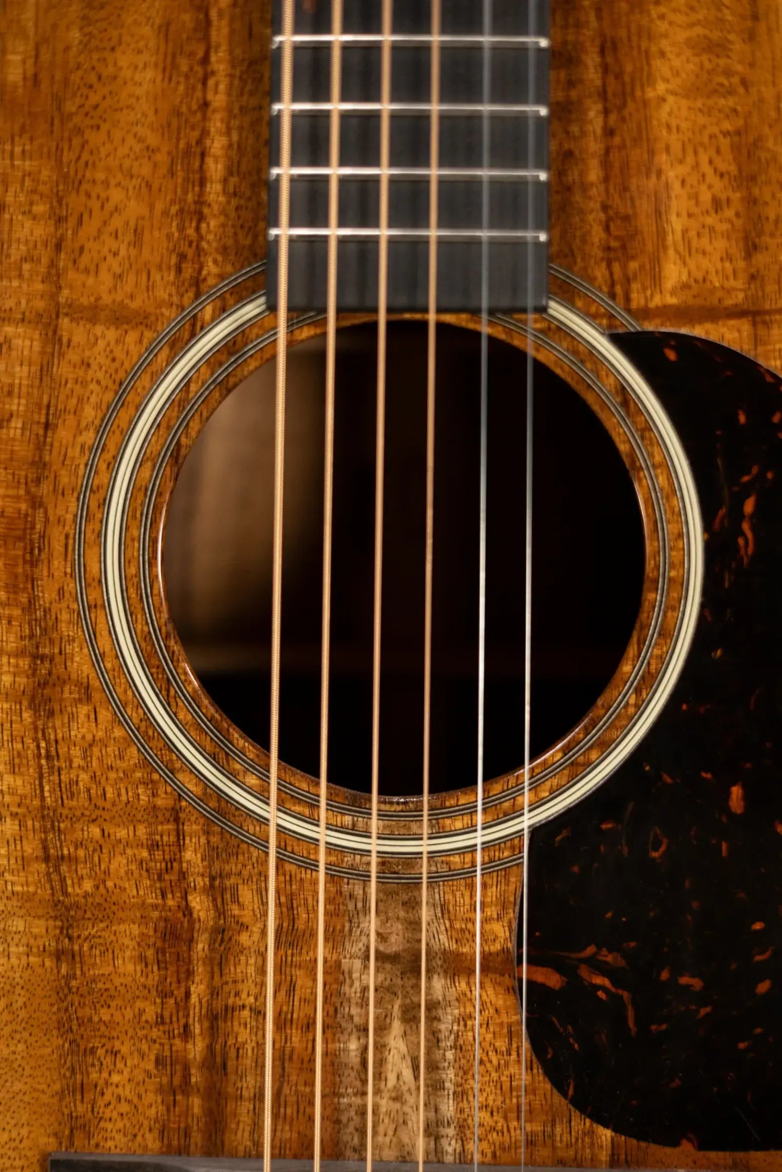 Martin Custom Shop D-14F Dreadnought Acoustic Guitar - Exceptional Figured Koa Back and Sides with Hardshell Case - Used