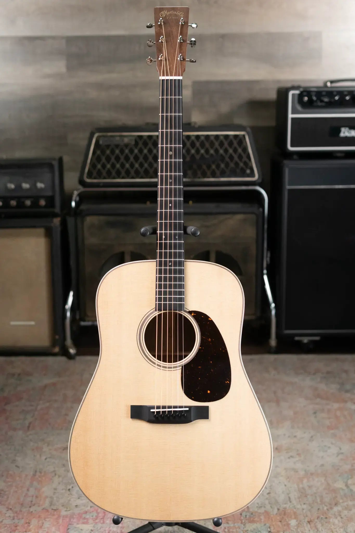 Martin Custom Shop Dreadnought Acoustic Guitar - Black Walnut with Hardshell Case