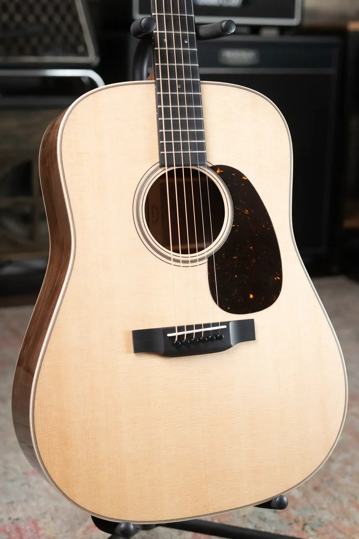 Martin Custom Shop Dreadnought Acoustic Guitar - Black Walnut with Hardshell Case