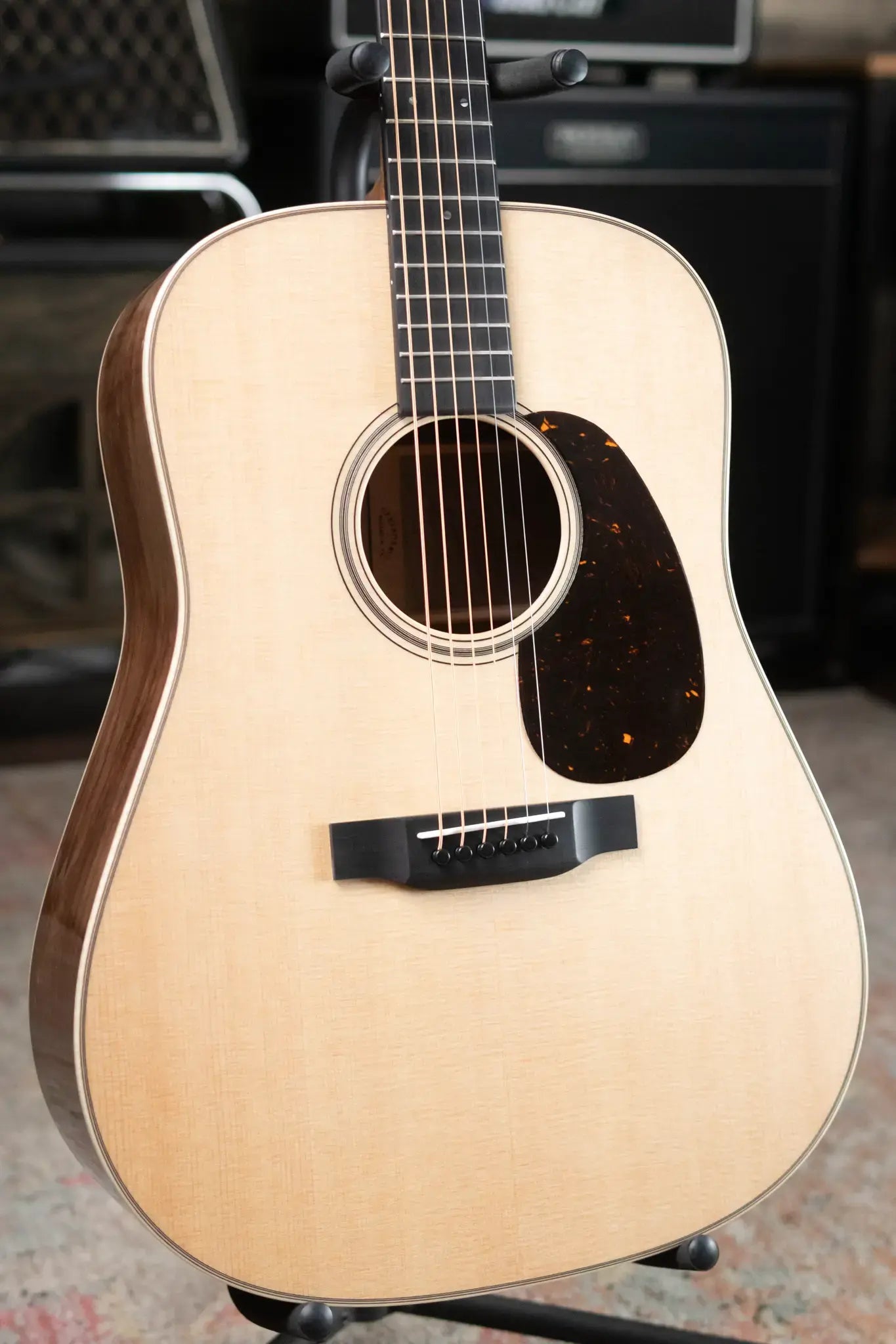 Martin Custom Shop Dreadnought Acoustic Guitar - Black Walnut with Hardshell Case