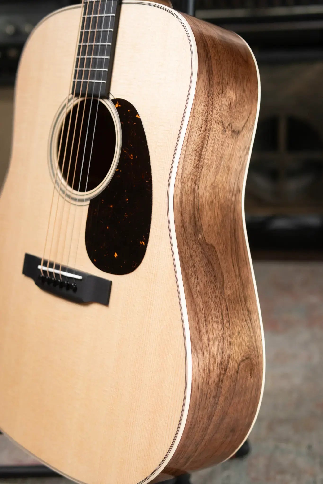 Martin Custom Shop Dreadnought Acoustic Guitar - Black Walnut with Hardshell Case