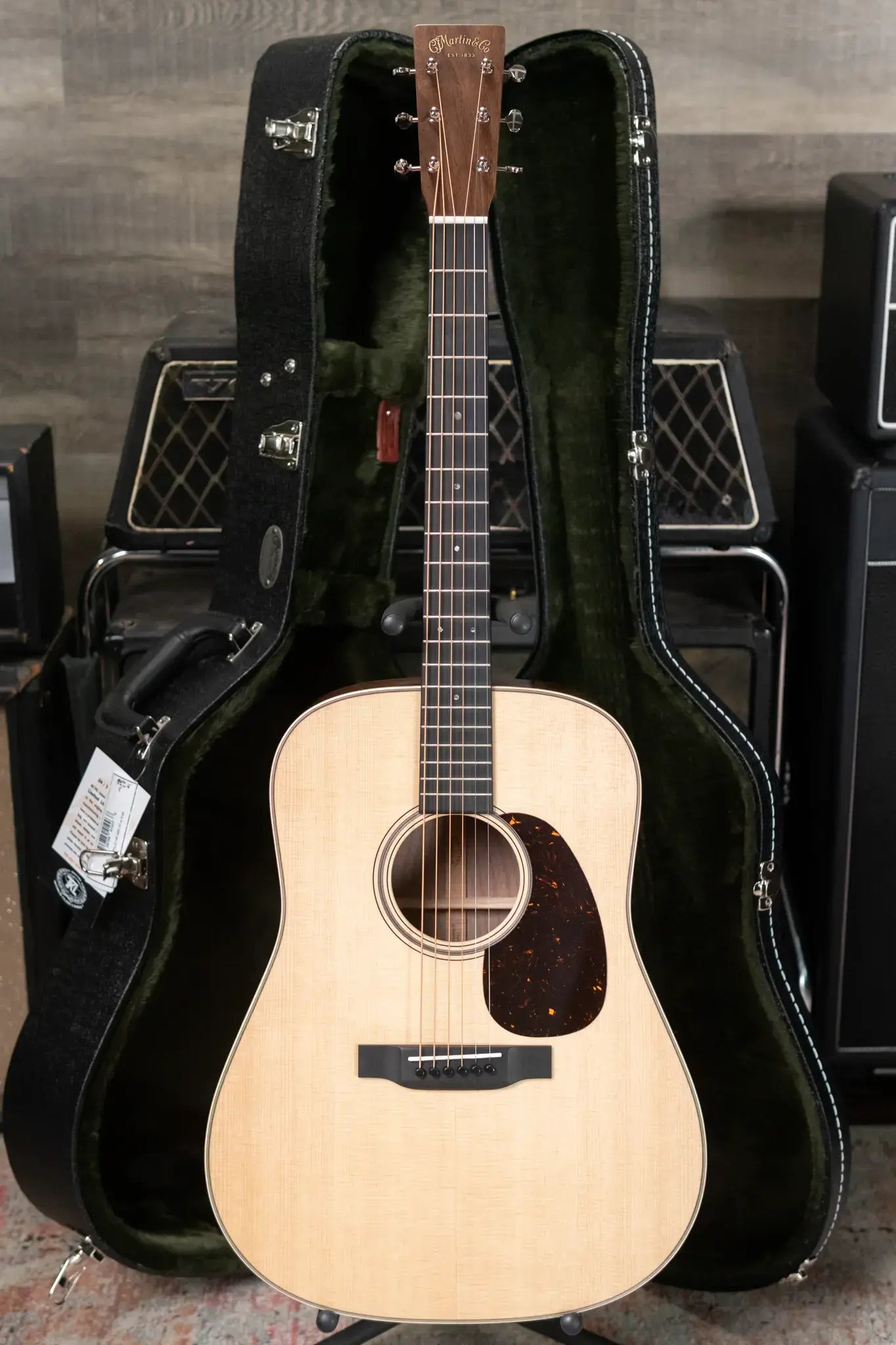 Martin Custom Shop Dreadnought Acoustic Guitar - Black Walnut with Hardshell Case