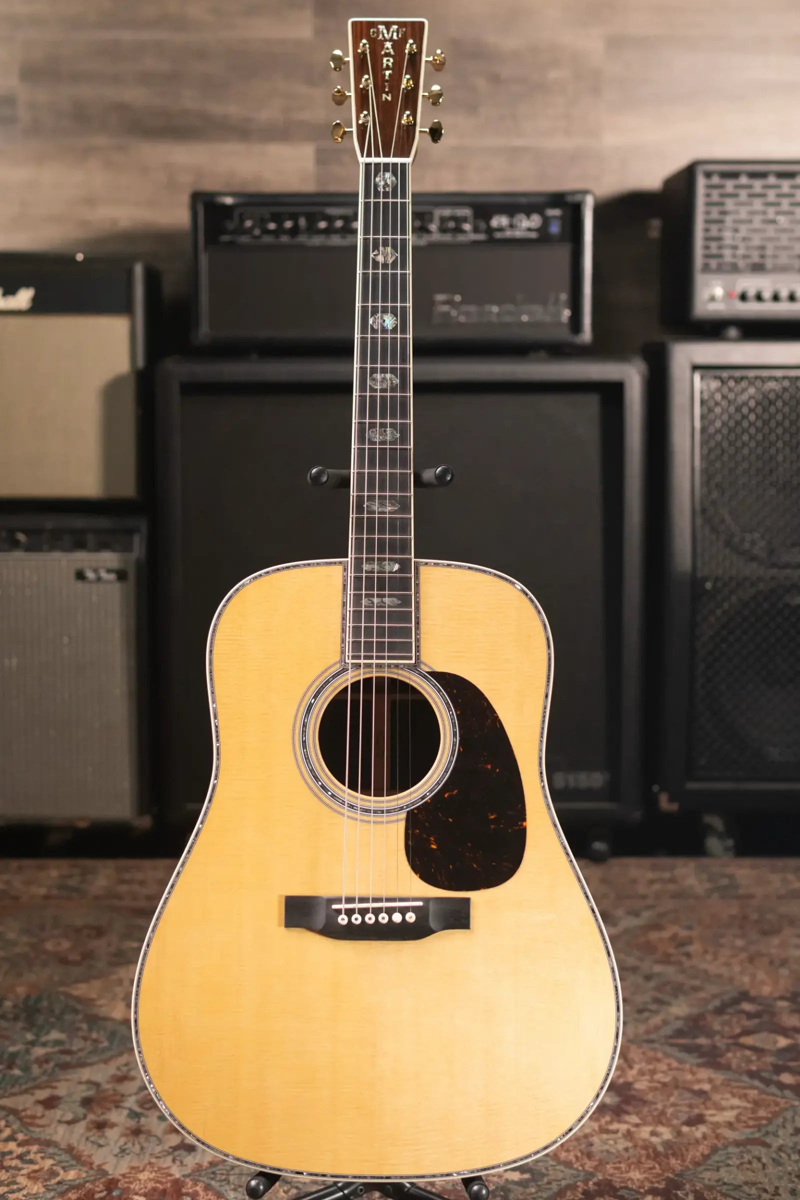 Martin Custom Shop Style 45 Dreadnought Acoustic Guitar - East Indian Rosewood with Hardshell Case