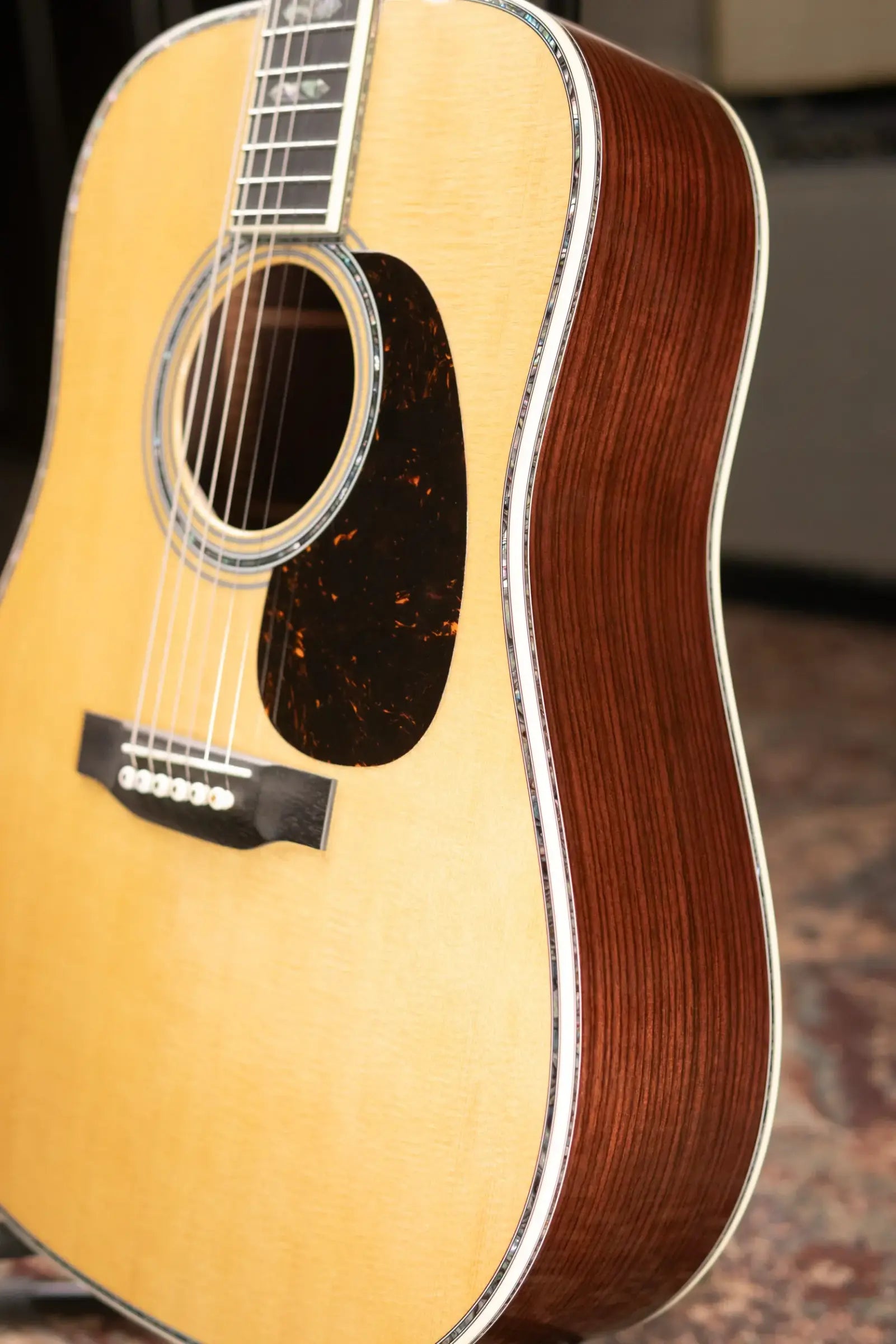 Martin Custom Shop Style 45 Dreadnought Acoustic Guitar - East Indian Rosewood with Hardshell Case