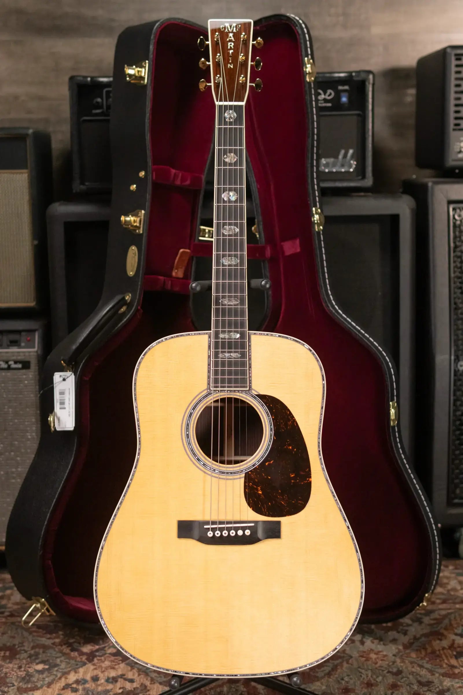 Martin Custom Shop Style 45 Dreadnought Acoustic Guitar - East Indian Rosewood with Hardshell Case