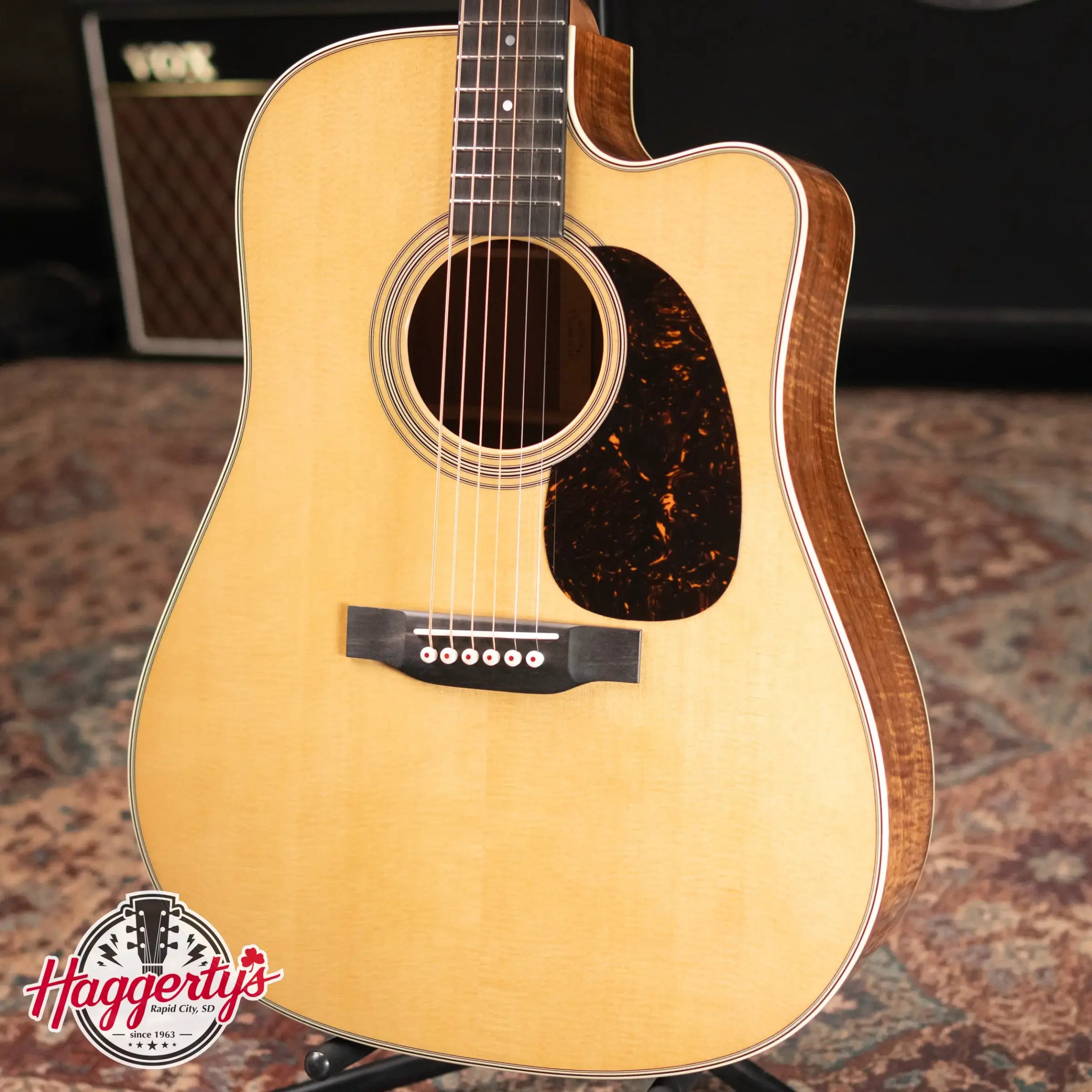 Martin Custom Shop Dreadnought Acoustic Guitar - Extra Figured Koa with Hardshell Case