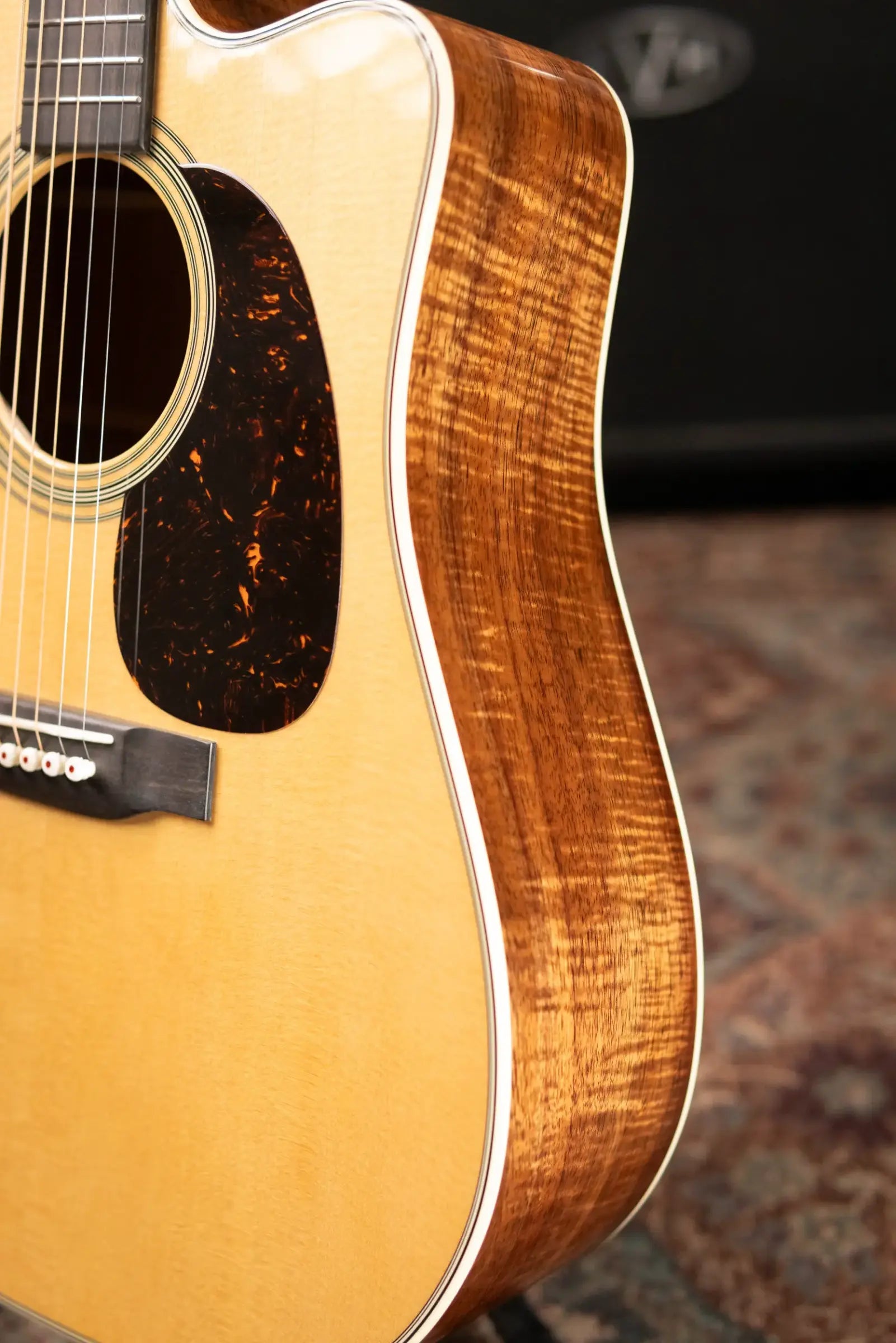 Martin Custom Shop Dreadnought Acoustic Guitar - Extra Figured Koa with Hardshell Case