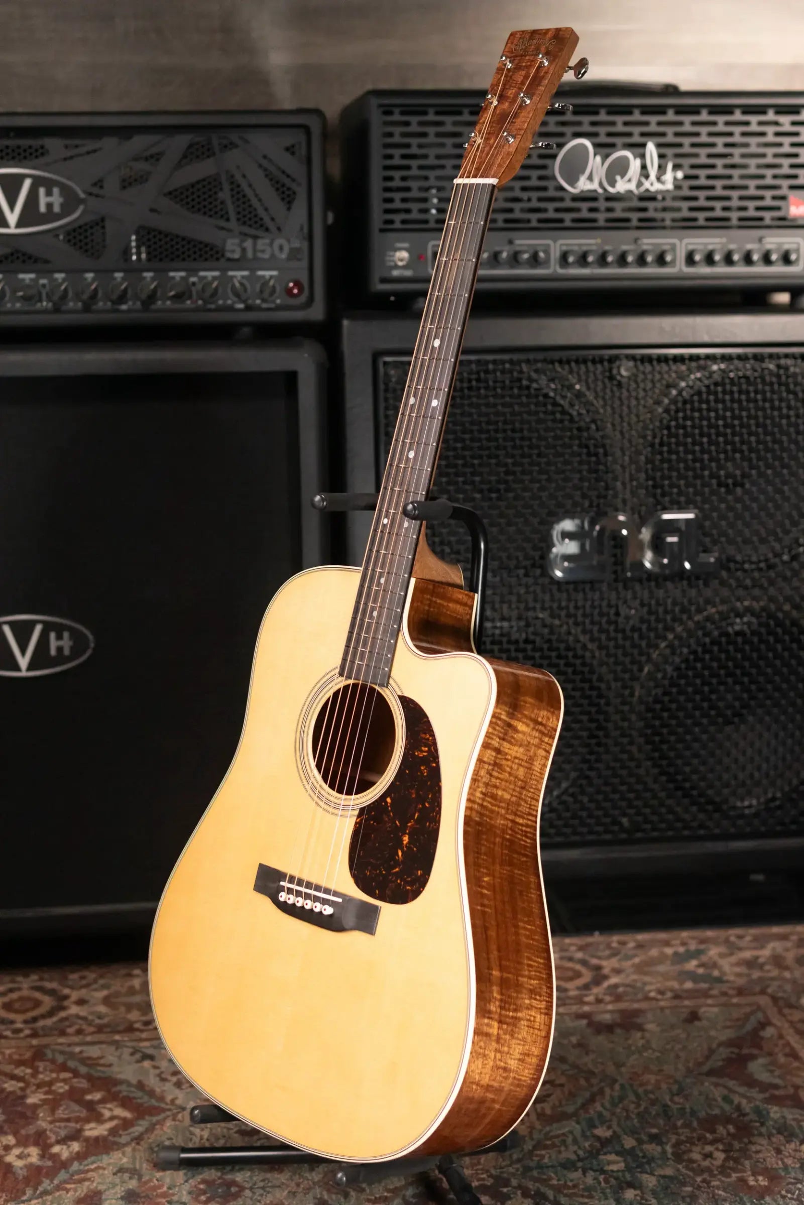 Martin Custom Shop Dreadnought Acoustic Guitar - Extra Figured Koa with Hardshell Case