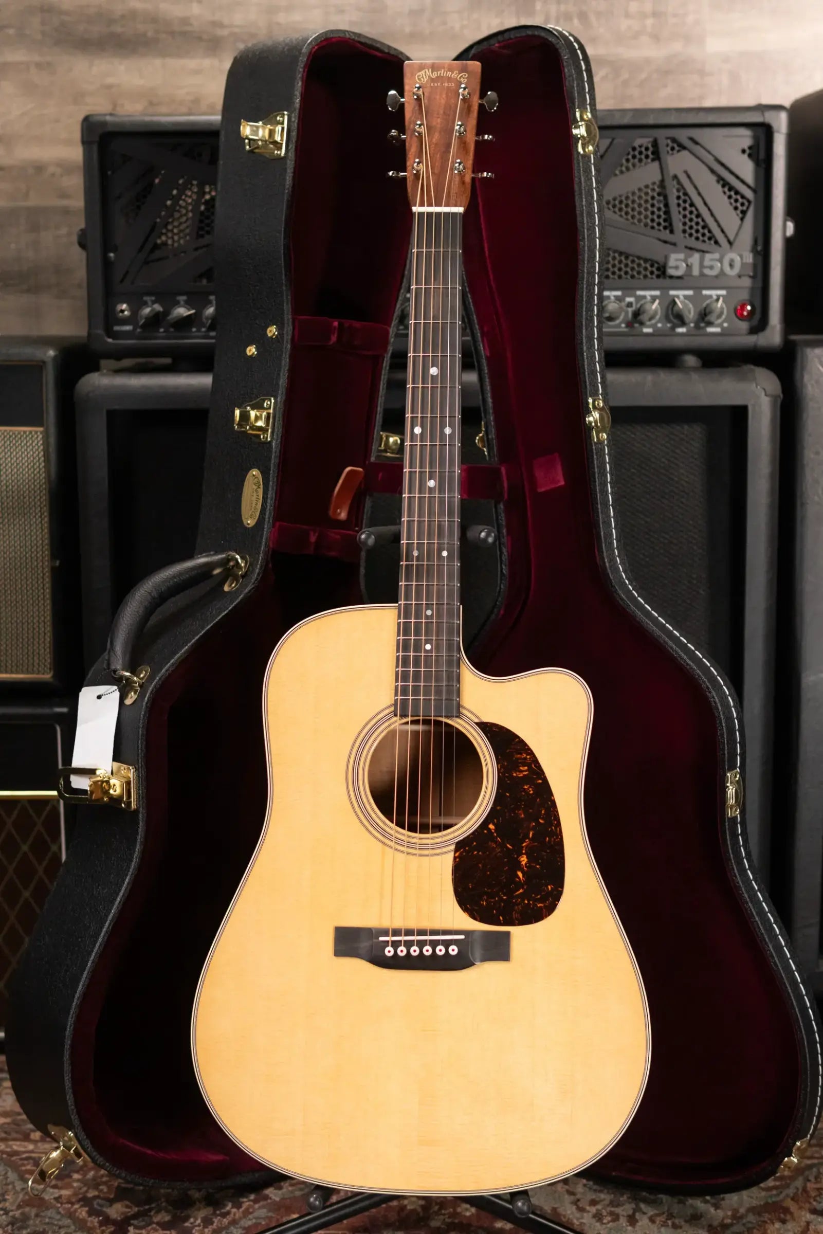 Martin Custom Shop Dreadnought Acoustic Guitar - Extra Figured Koa with Hardshell Case