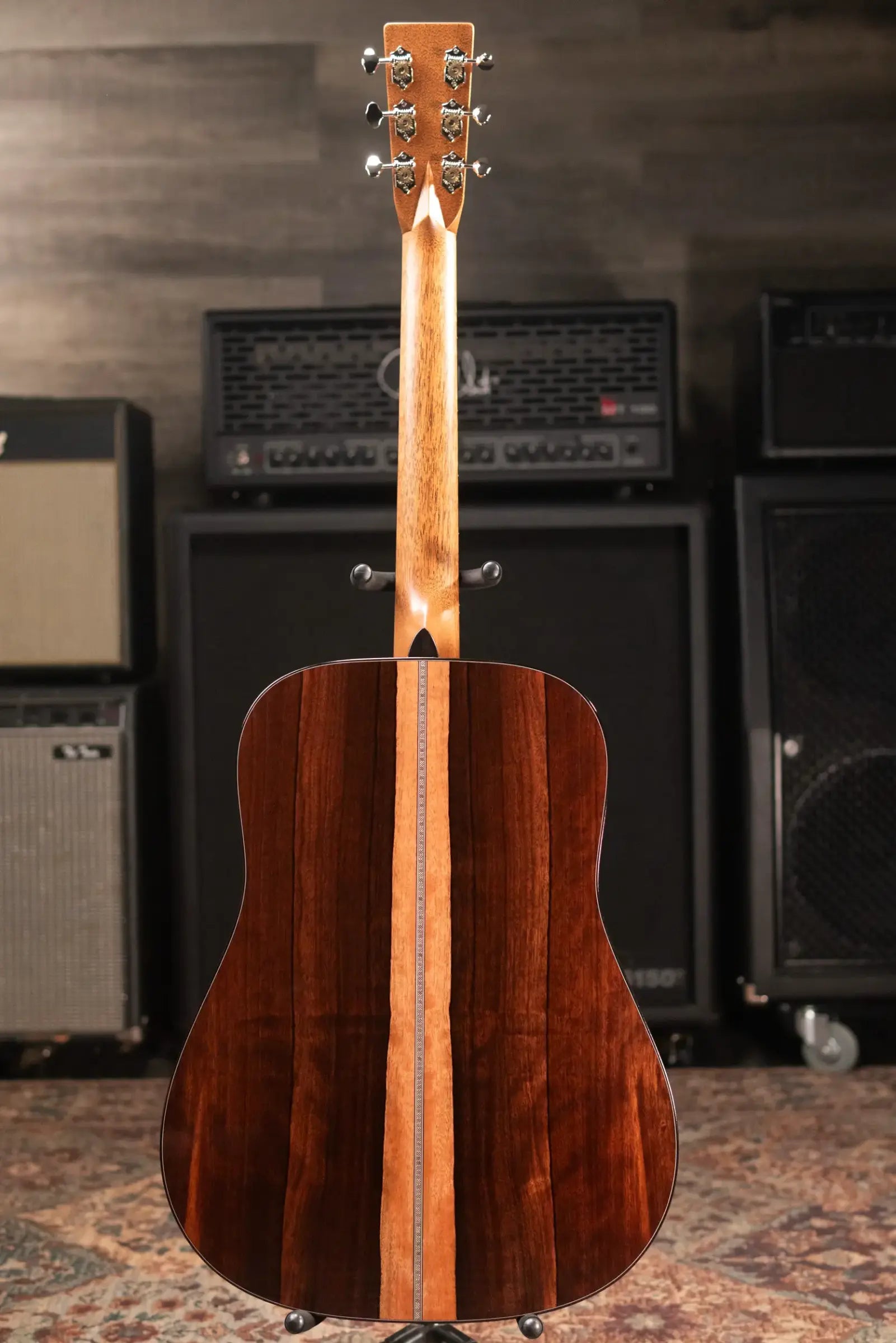 Martin Custom Shop Style 28 Dreadnought Acoustic Guitar - Macassar Ebony with Hardshell Case