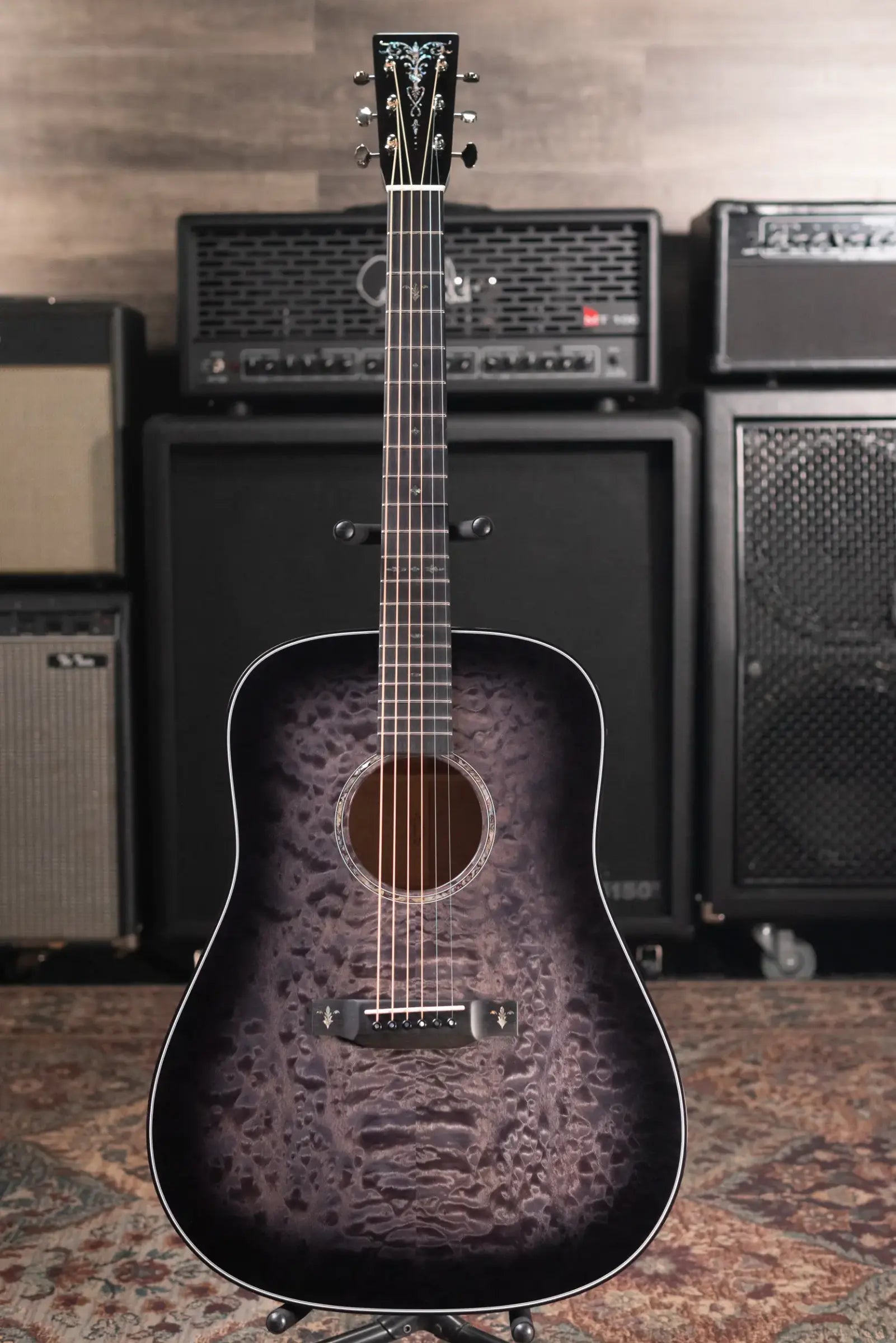 Martin Custom Shop Style 45 D-14F Acoustic Guitar - Deep Quilted Maple with Hardshell Case