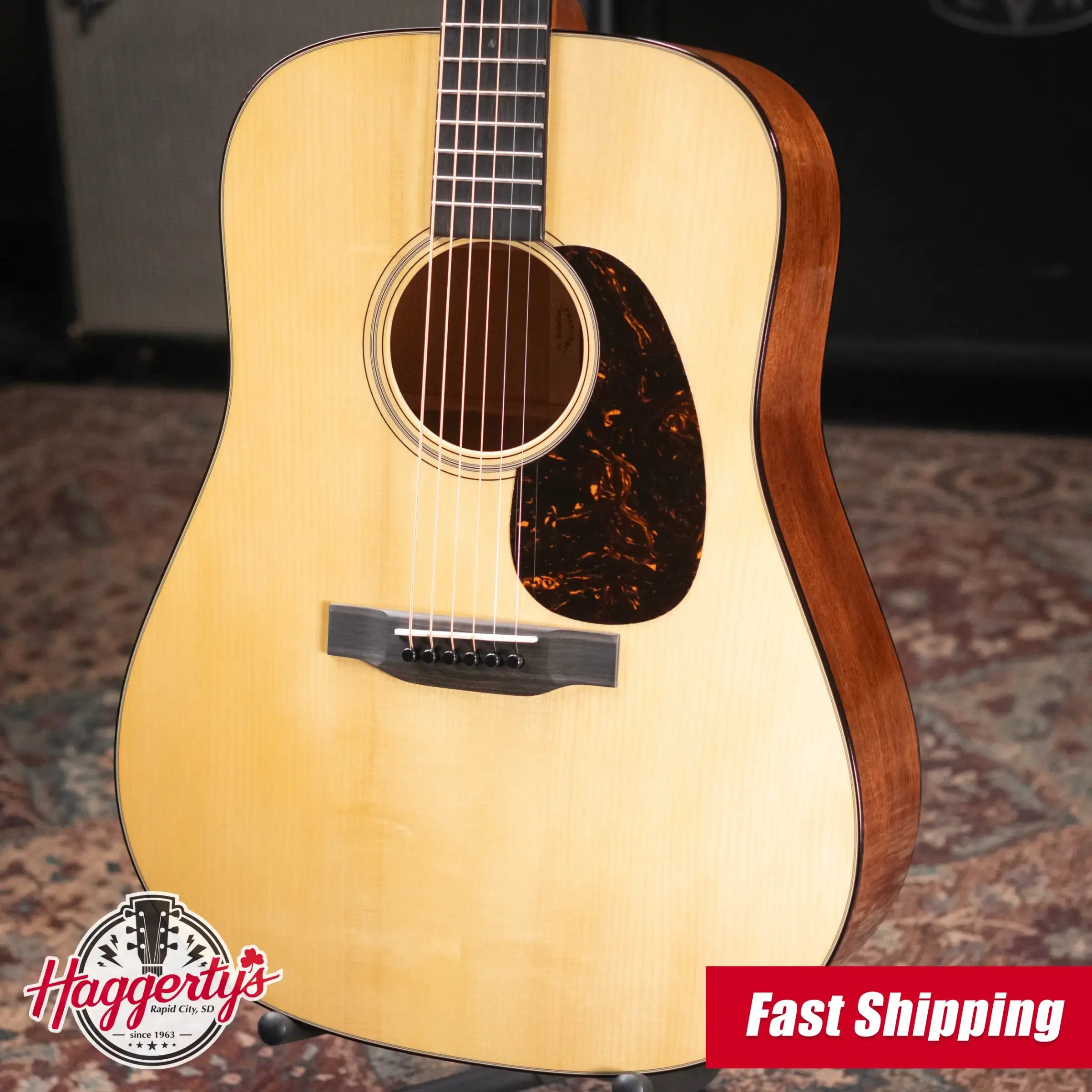 Martin Custom Shop D-18 Dreadnought, Mahogany/Adirondack Spruce Acoustic Guitar with Hardshell Case