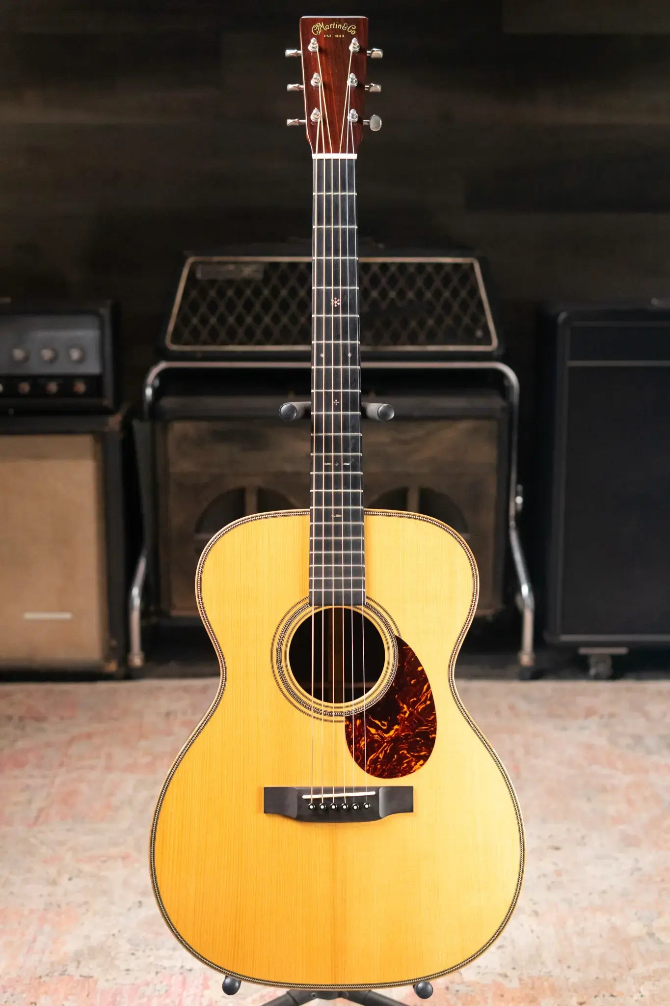 Martin Custom Shop OM-28 Acoustic/Electric Guitar - Adirondack/Cocobolo with Hardshell Case - Used