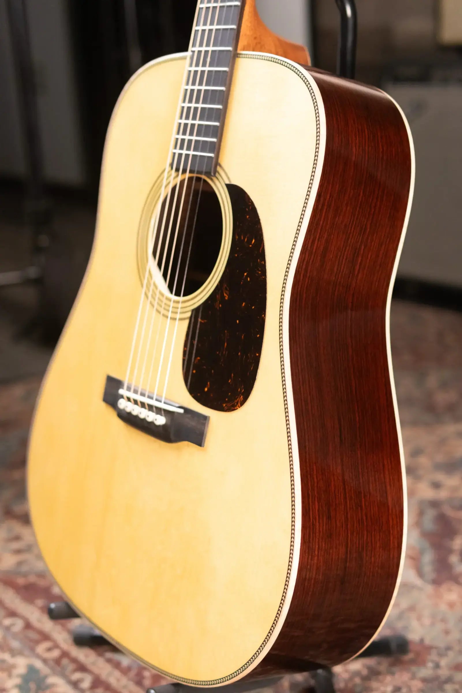 Martin Custom Style 28 D-14F Dreadnought Wild Grain East Indian Rosewood/Adirondack Spruce Acoustic with Hardshell Case - Used