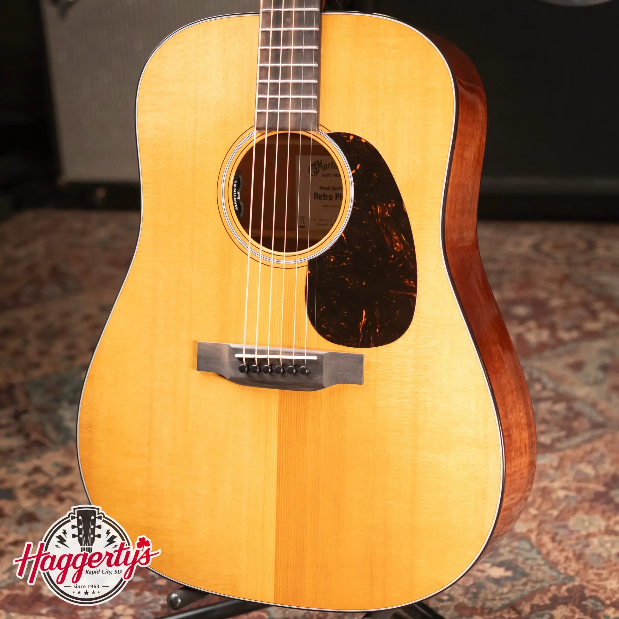 Martin DE Retro Plus Mahogany Acoustic/Electric Guitar with Gig Bag