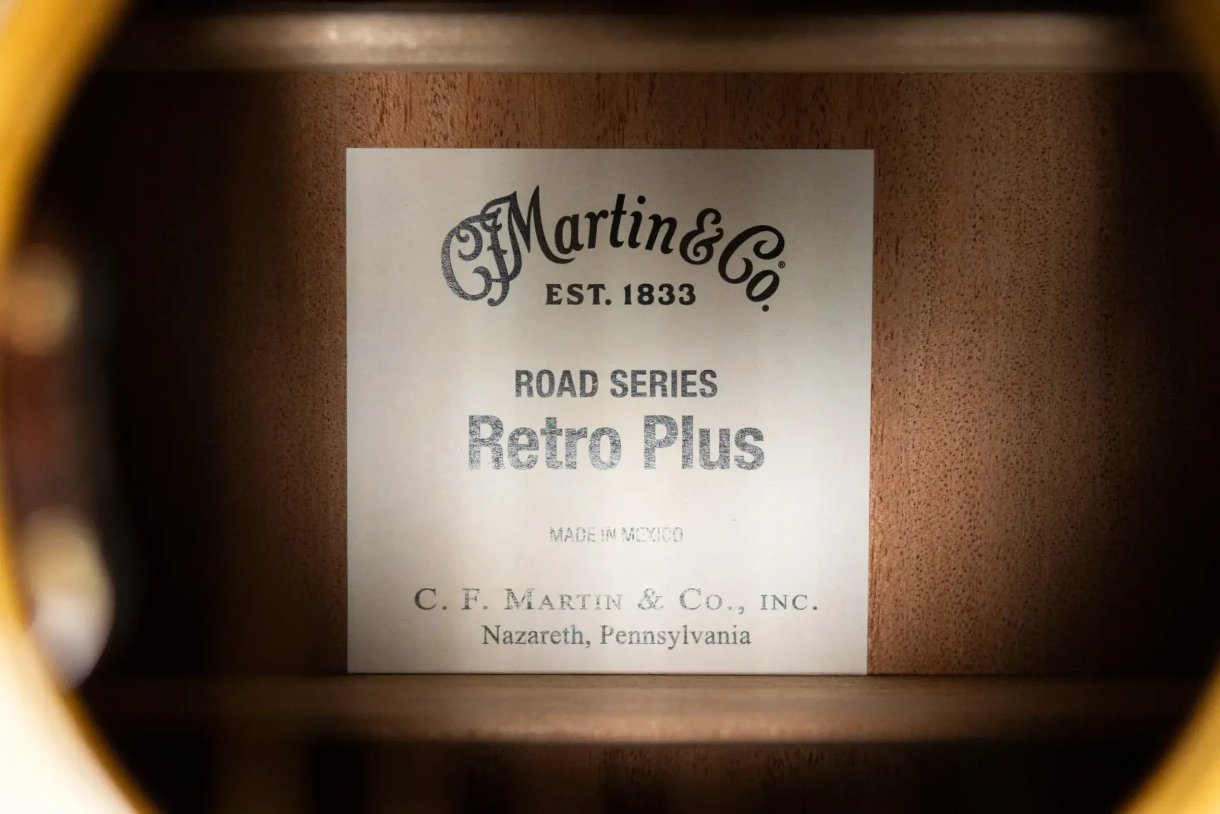 Martin DE Retro Plus Mahogany Road Series Acoustic/Electric Guitar with Gig Bag