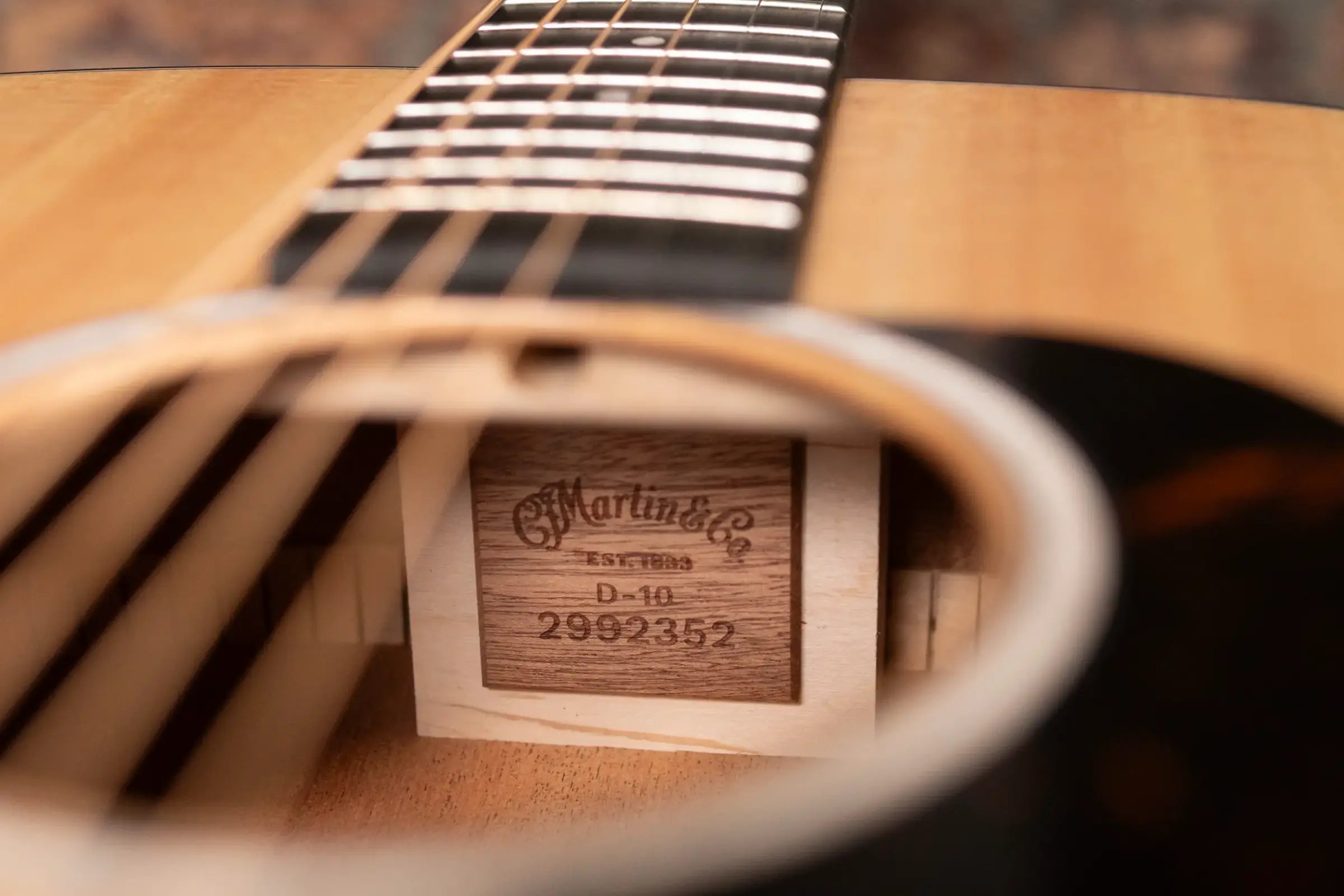 Martin D-10E Dreadnought Acoustic/Electric Guitar - Sitka Spruce/Sapele with Gig Bag