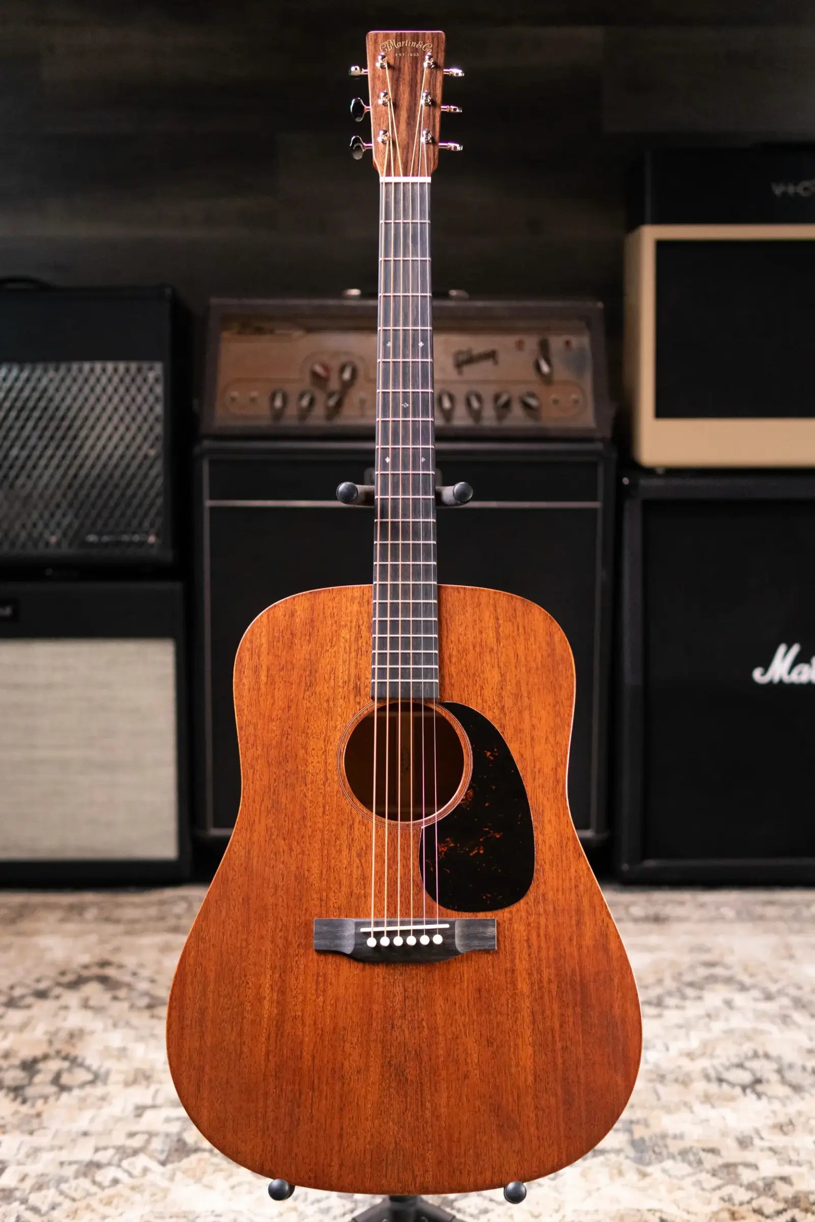 Martin D-17 Dreadnought Acoustic Guitar - Dark Mahogany with Hardshell Case