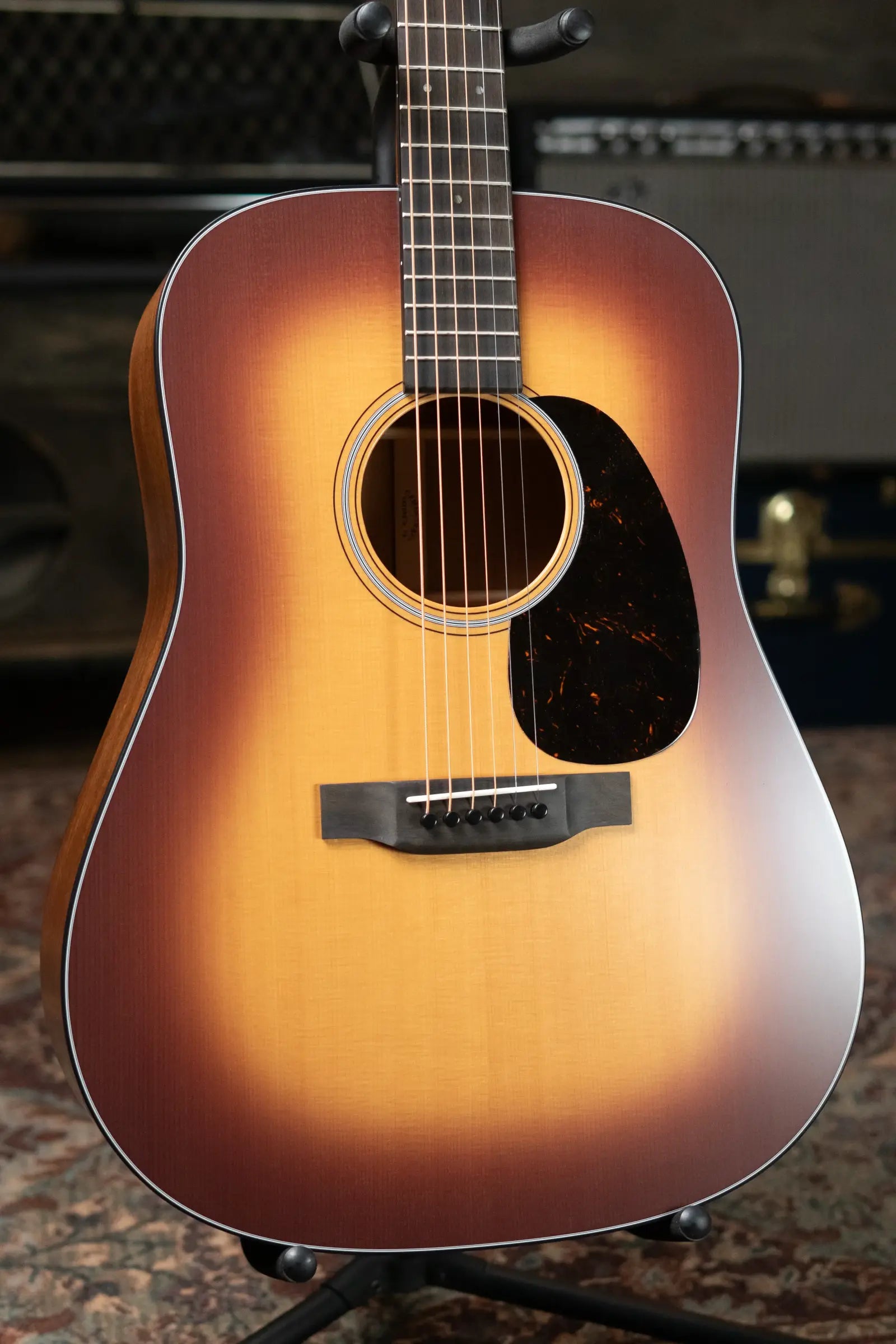 Martin D-18 Satin Amberburst Acoustic Guitar with Hardshell Case