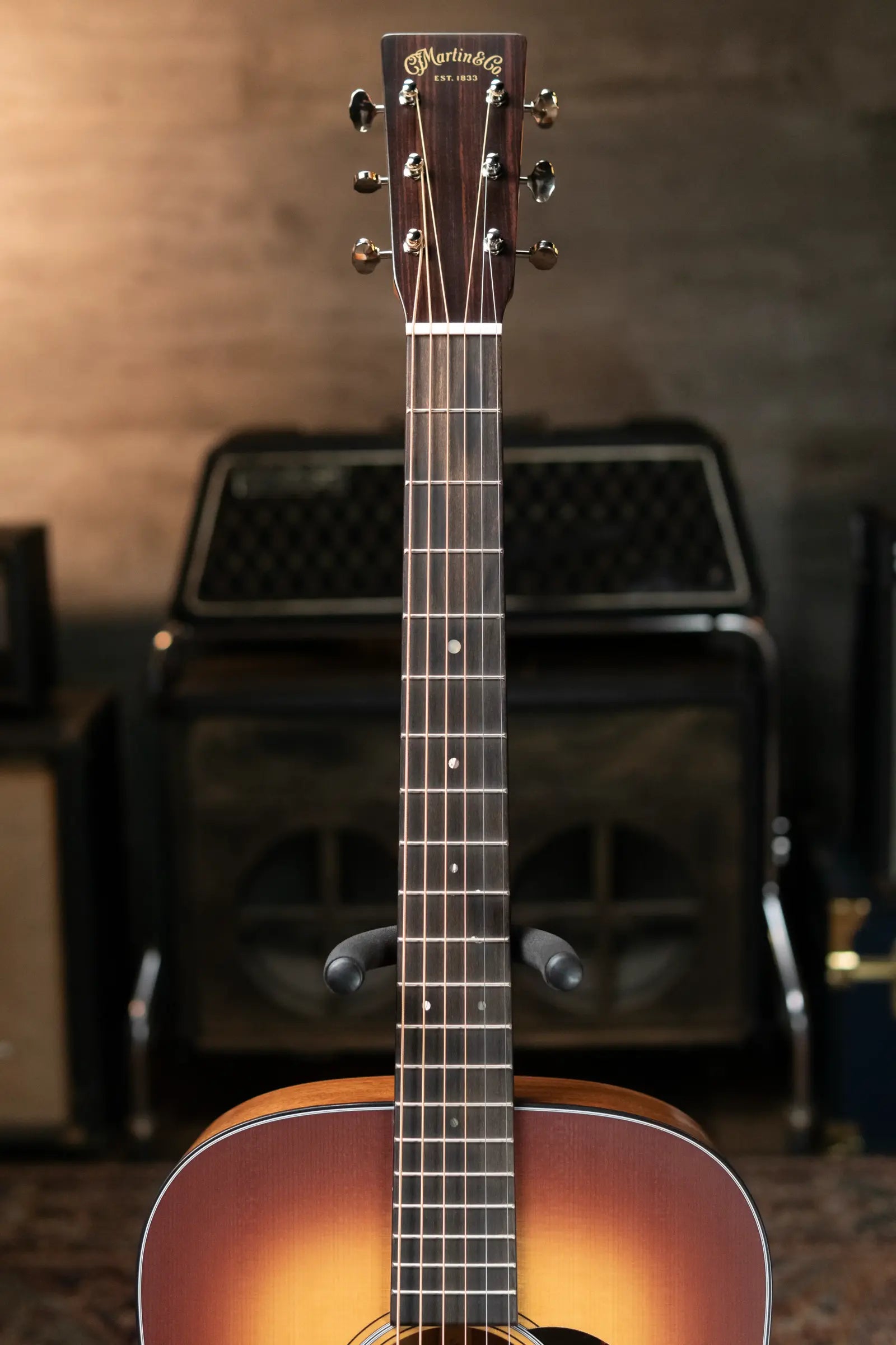 Martin D-18 Satin Amberburst Acoustic Guitar with Hardshell Case