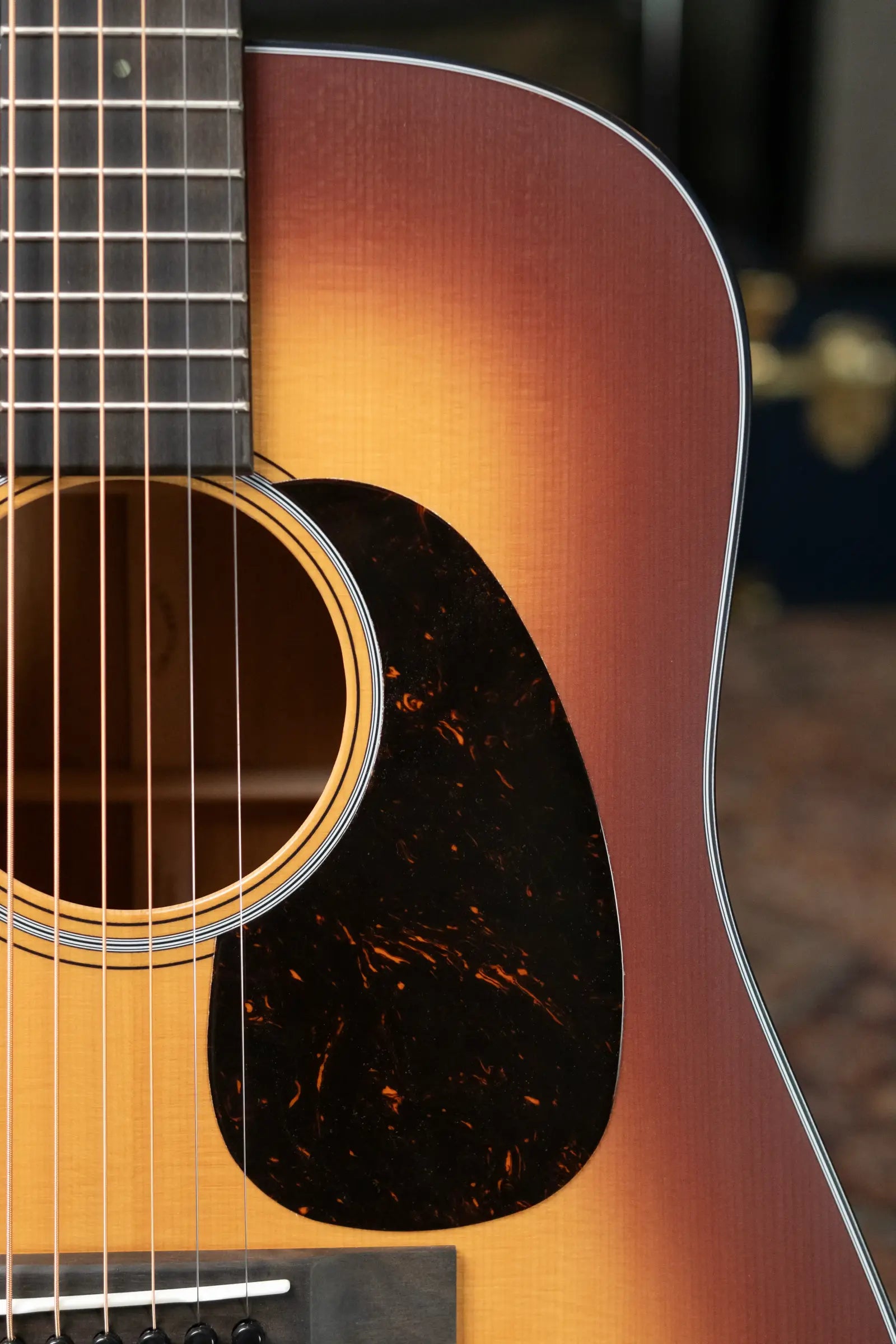 Martin D-18 Satin Amberburst Acoustic Guitar with Hardshell Case