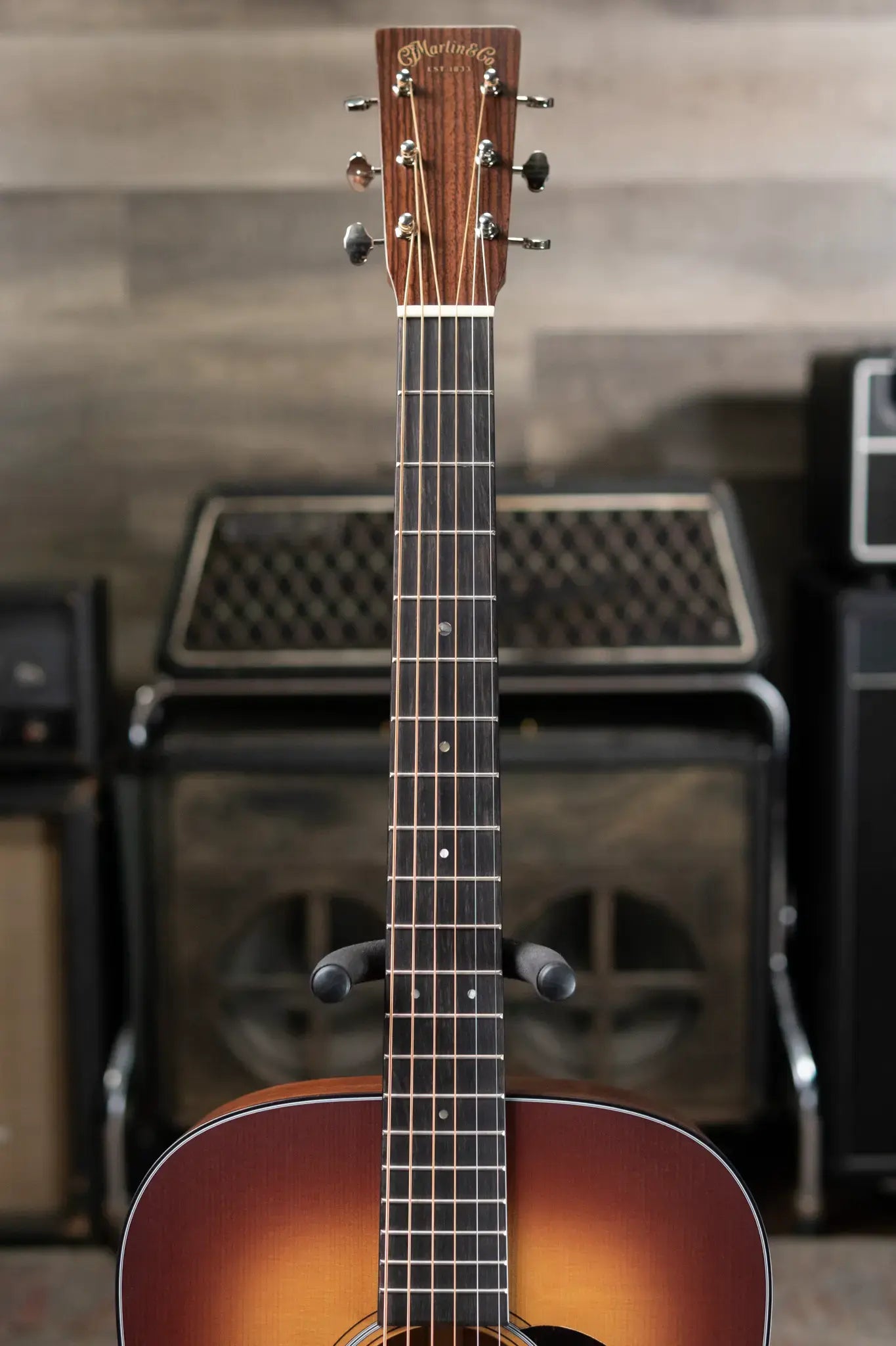 Martin D-18 Satin Dreadnought Acoustic - Amberburst with Hardshell Case