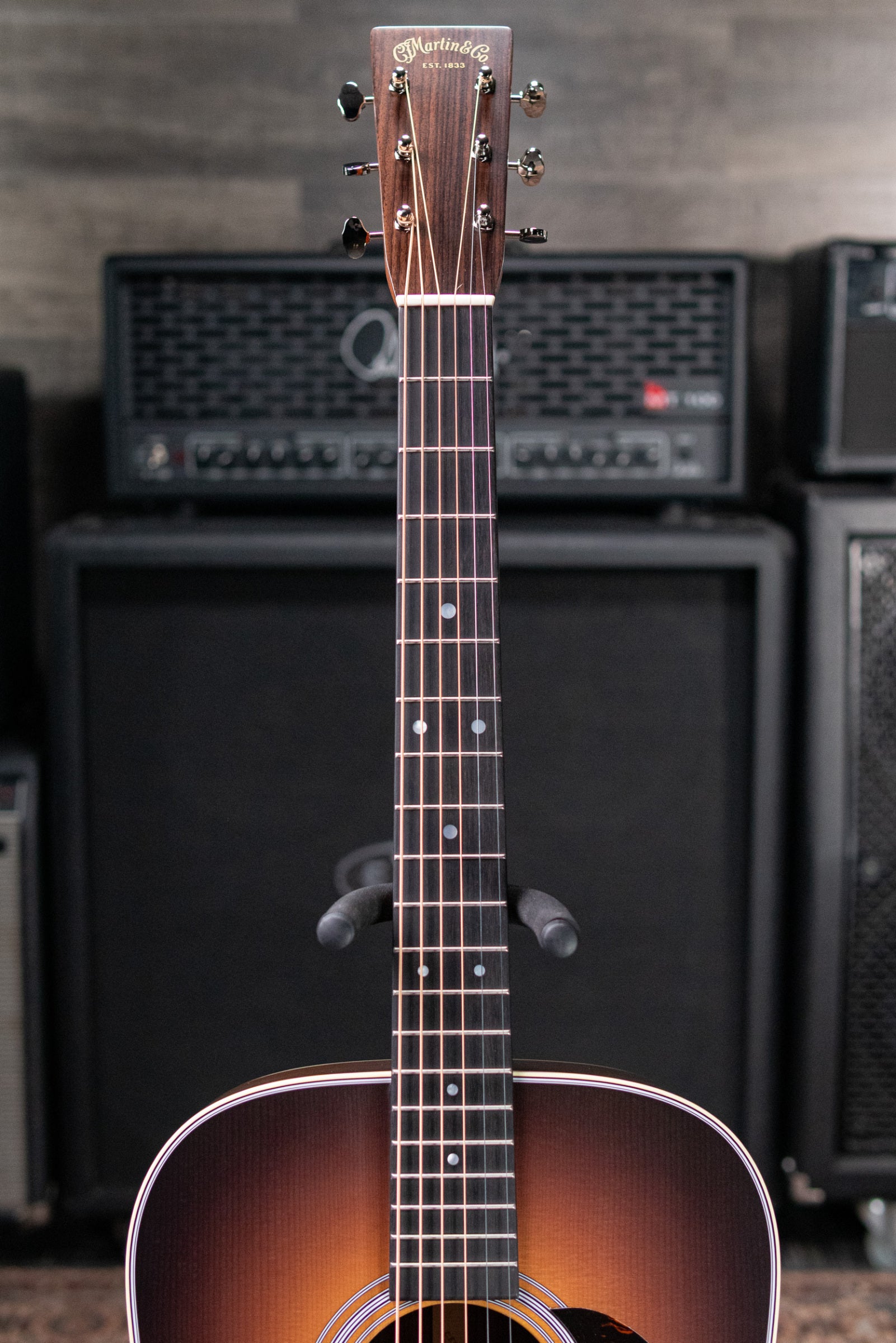 Martin D-28 Satin Dreadnought Acoustic Guitar - 1935 Sunburst with Hardshell Case