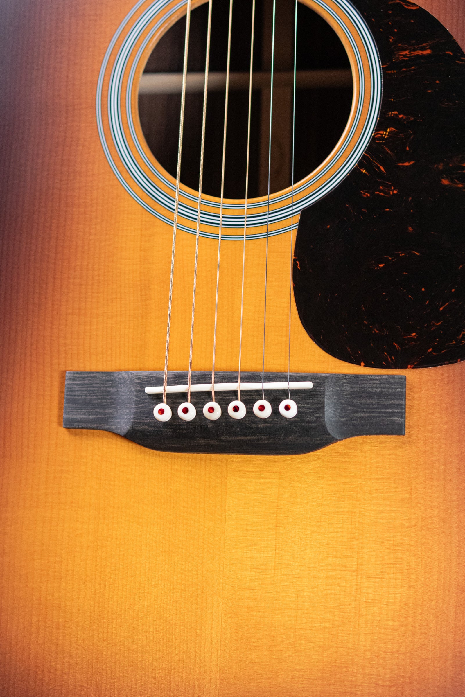 Martin D-28 Satin Dreadnought Acoustic Guitar - 1935 Sunburst with Hardshell Case