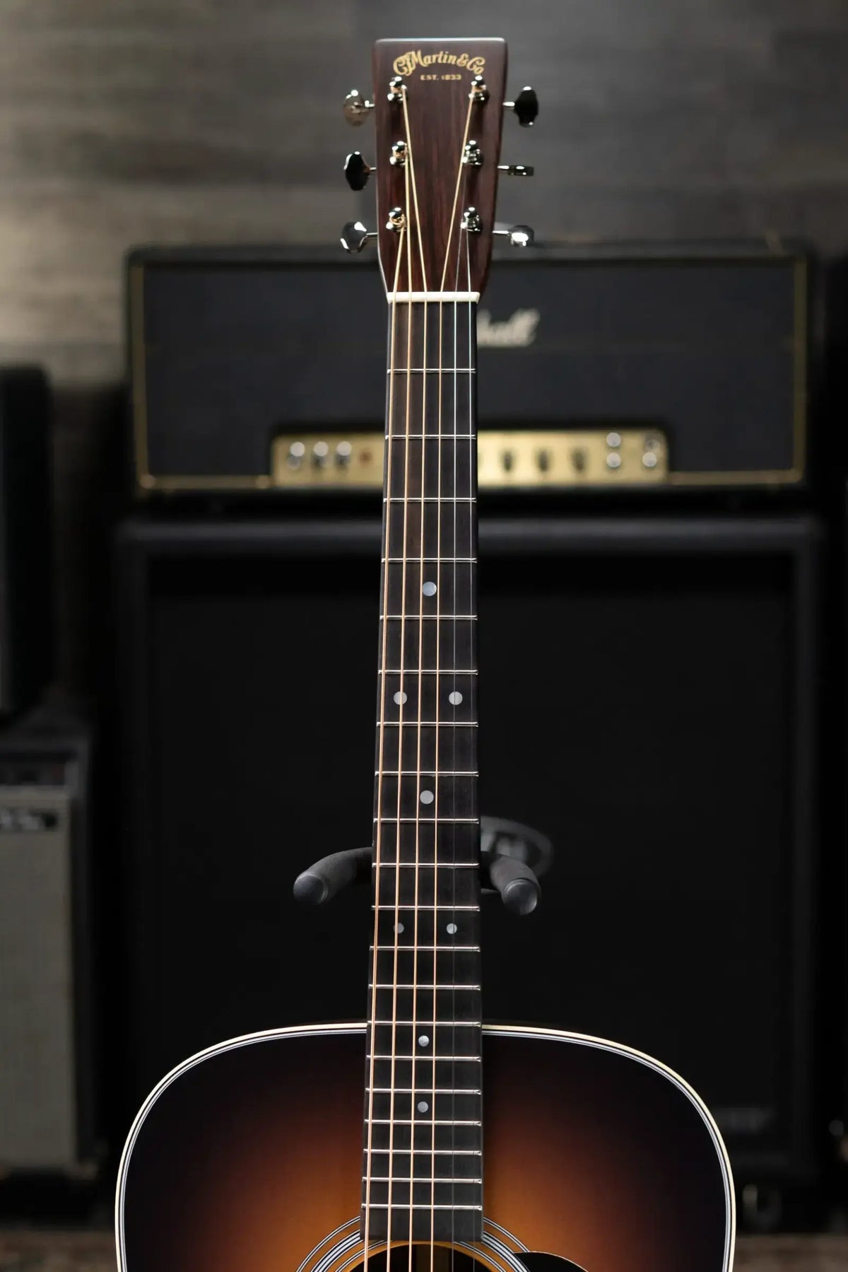 Martin D-28 Satin Dreadnought Acoustic Guitar - 1935 Sunburst with Hardshell Case