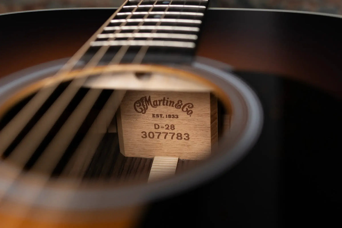 Martin D-28 Satin Dreadnought Acoustic Guitar - 1935 Sunburst with Hardshell Case