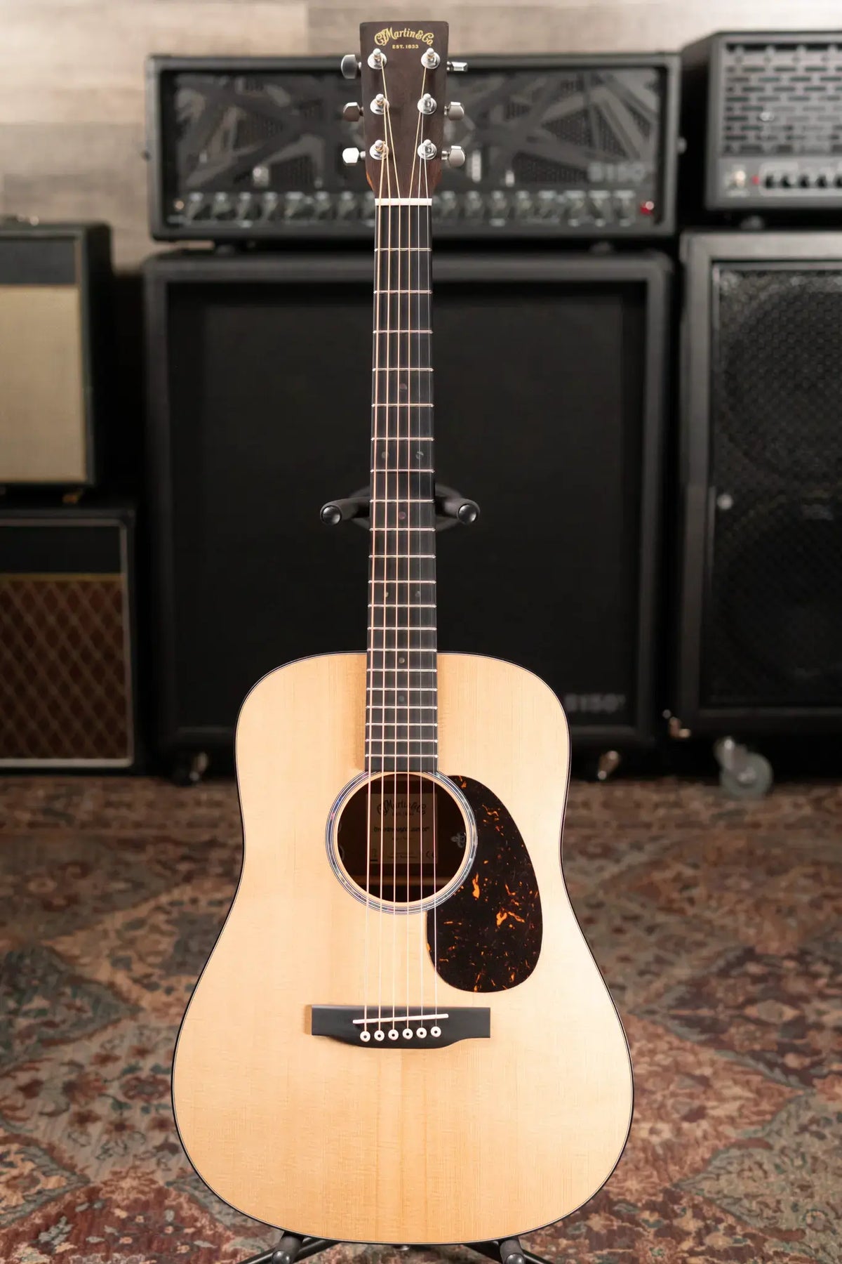 Martin D Jr-E Dreadnought Acoustic/Electric Guitar with Gig Bag - Demo