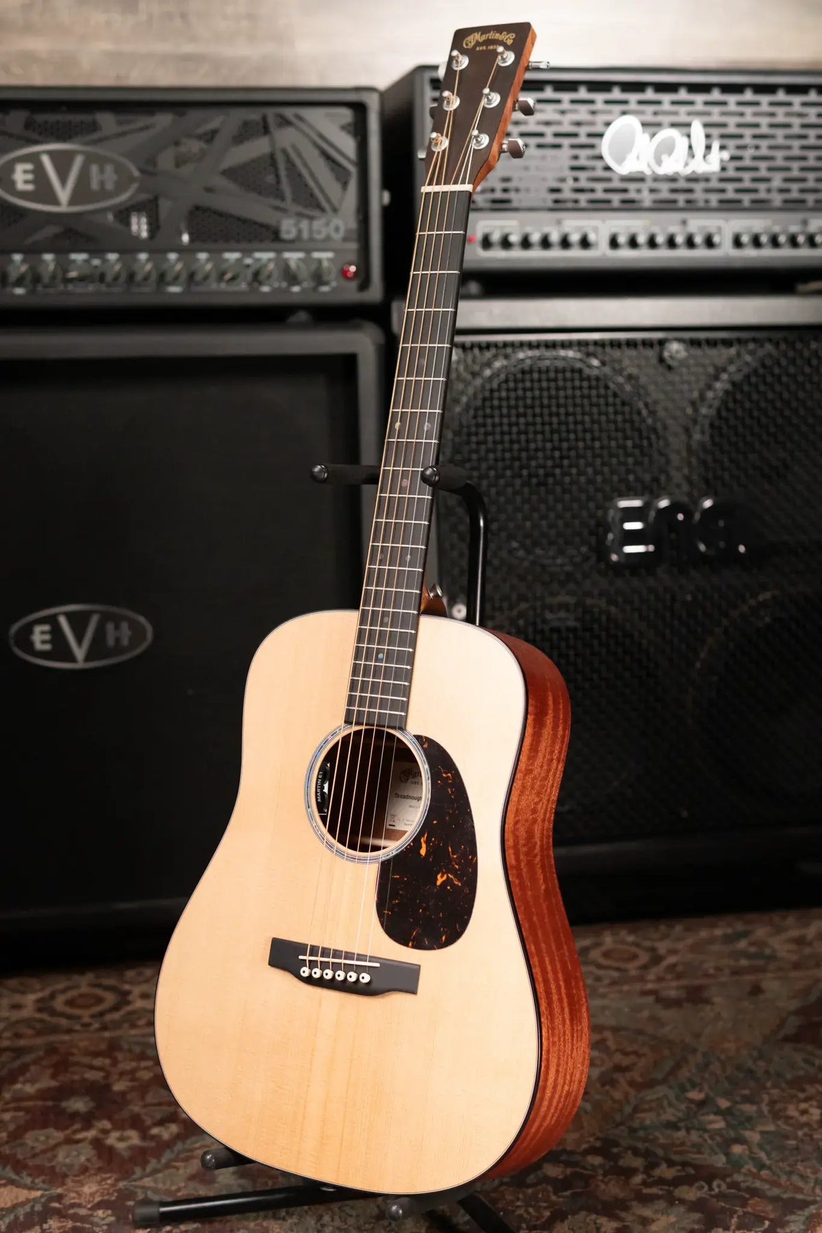 Martin D Jr-E Dreadnought Acoustic/Electric Guitar with Gig Bag - Demo