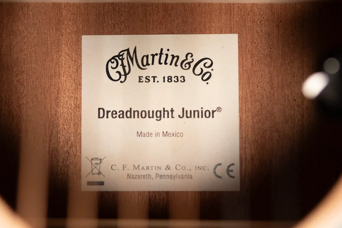 Martin D Jr-E Dreadnought Acoustic/Electric Guitar with Gig Bag - Demo