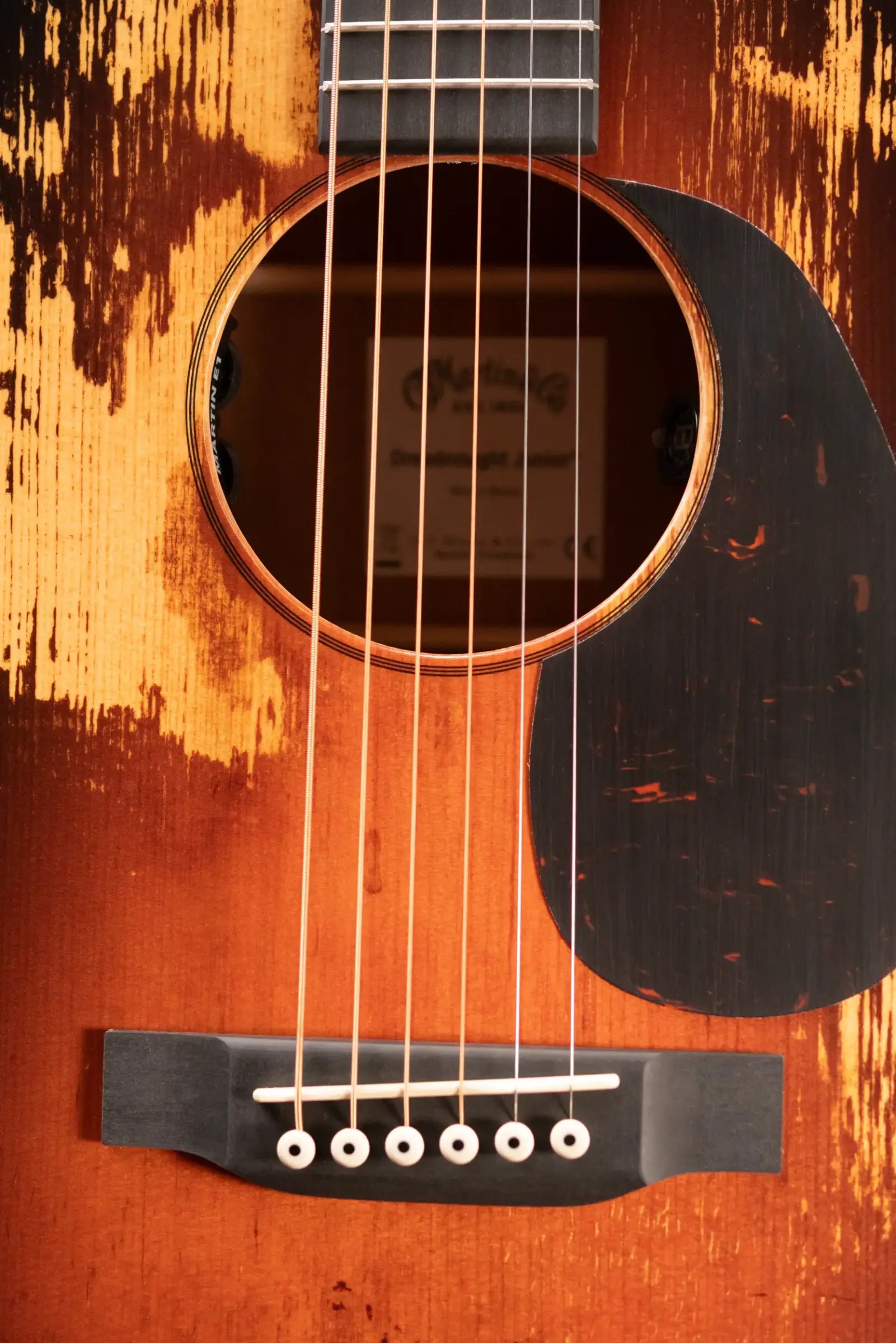 Martin D Jr-E StreetLegend Acoustic/Electric Guitar - Burst with Gig Bag