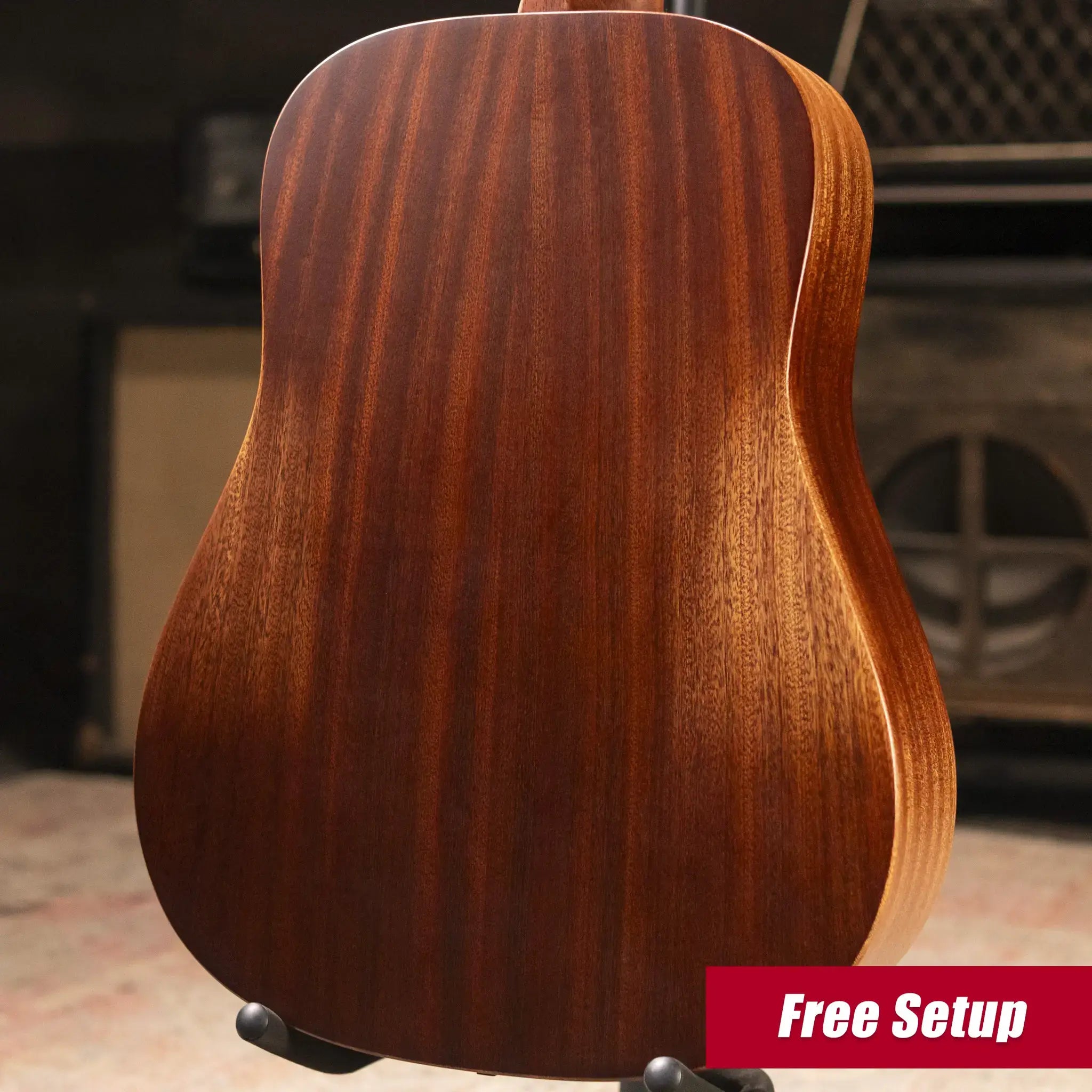 Martin D Jr-E StreetMaster Acoustic/Electric Guitar - Dark Distressed Mahogany with Softshell Case