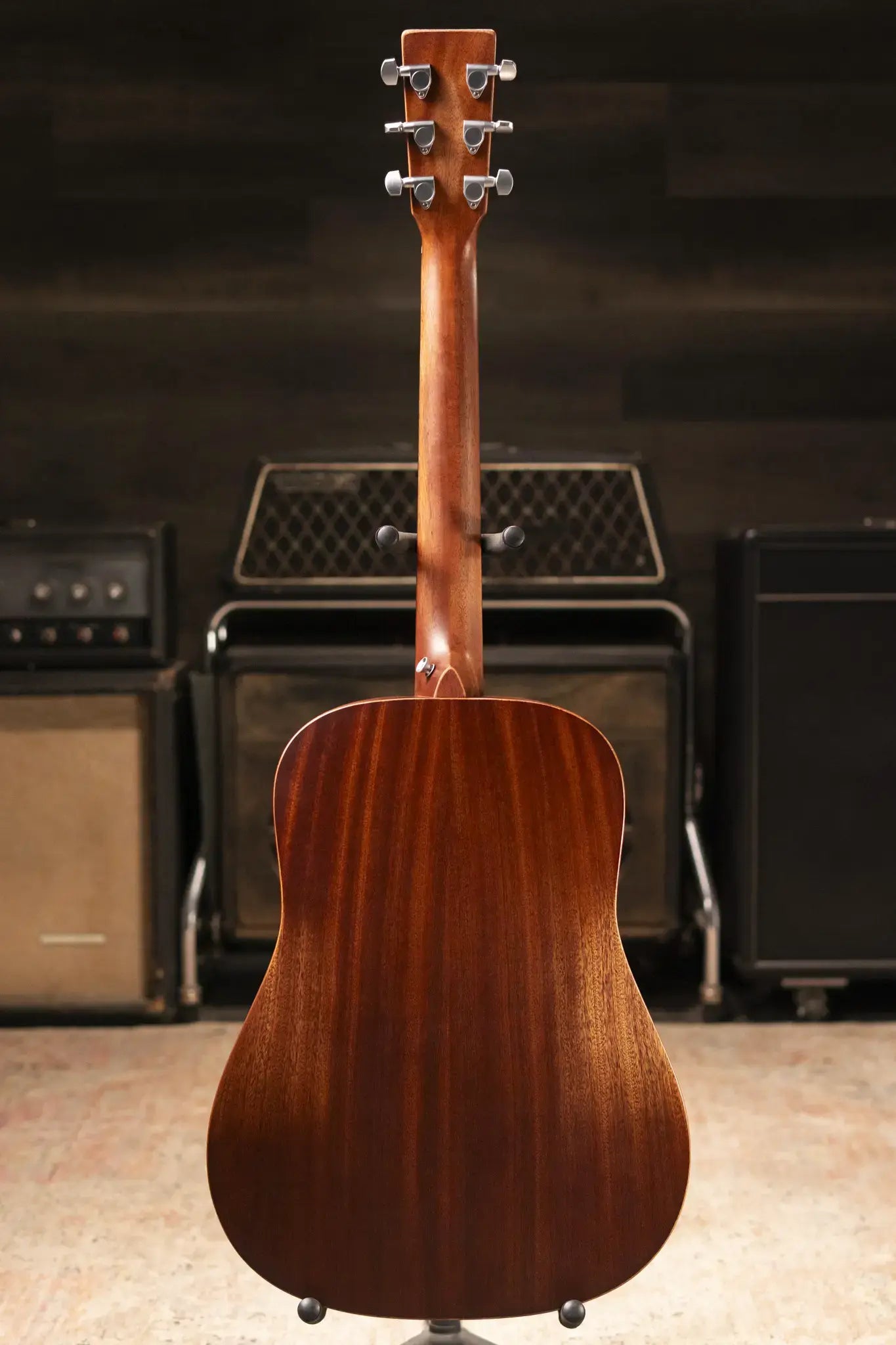 Martin D Jr-E StreetMaster Acoustic/Electric Guitar - Dark Distressed Mahogany with Softshell Case