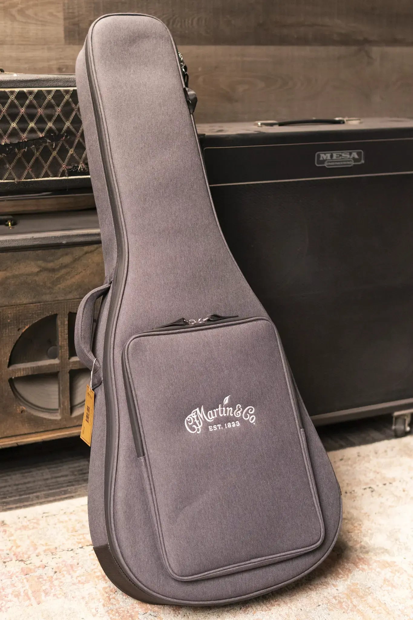 Martin D Jr-E StreetMaster Acoustic/Electric Guitar - Dark Distressed Mahogany with Softshell Case