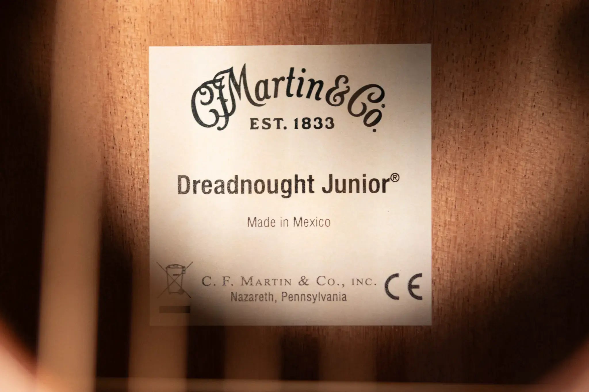Martin D Jr-E Street Master Dreadnought Acoustic/Electric Guitar with Gig Bag