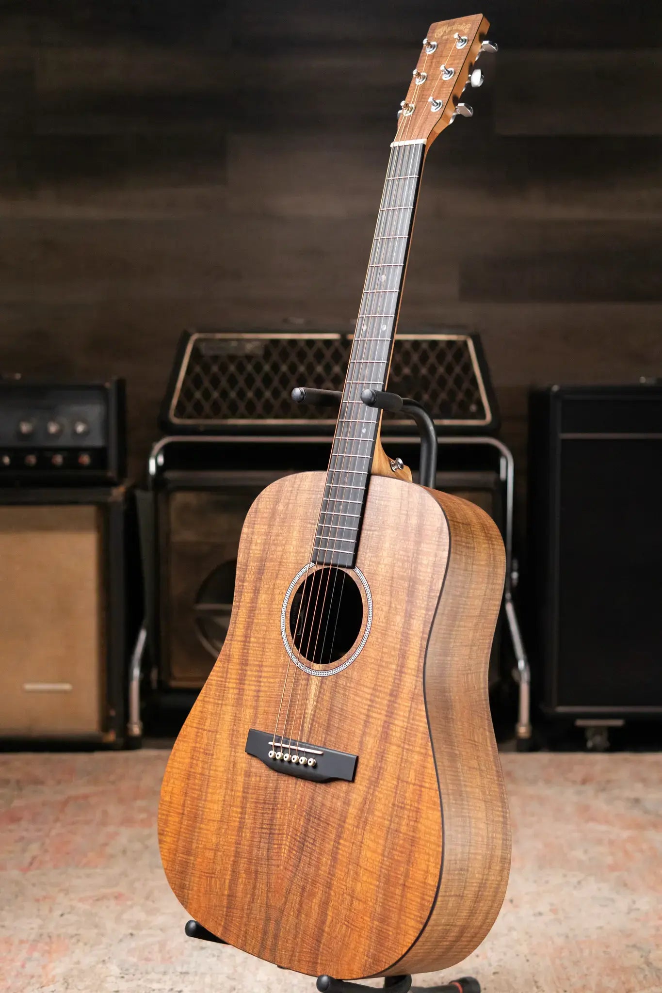 Martin D-X1E Dreadnought Acoustic/Electric Guitar - Koa with Gig Bag