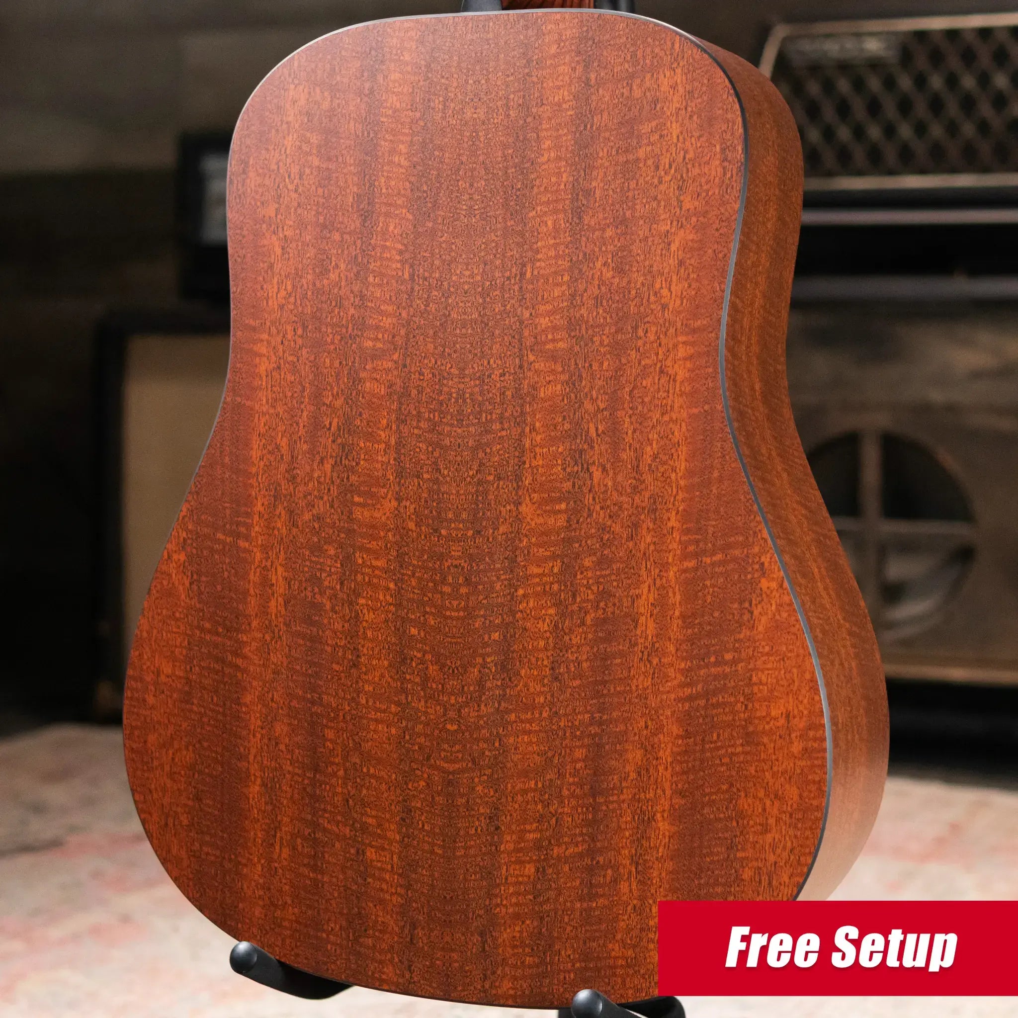 Martin D-X1E Dreadnought Acoustic/Electric Guitar - Mahogany with Gig Bag