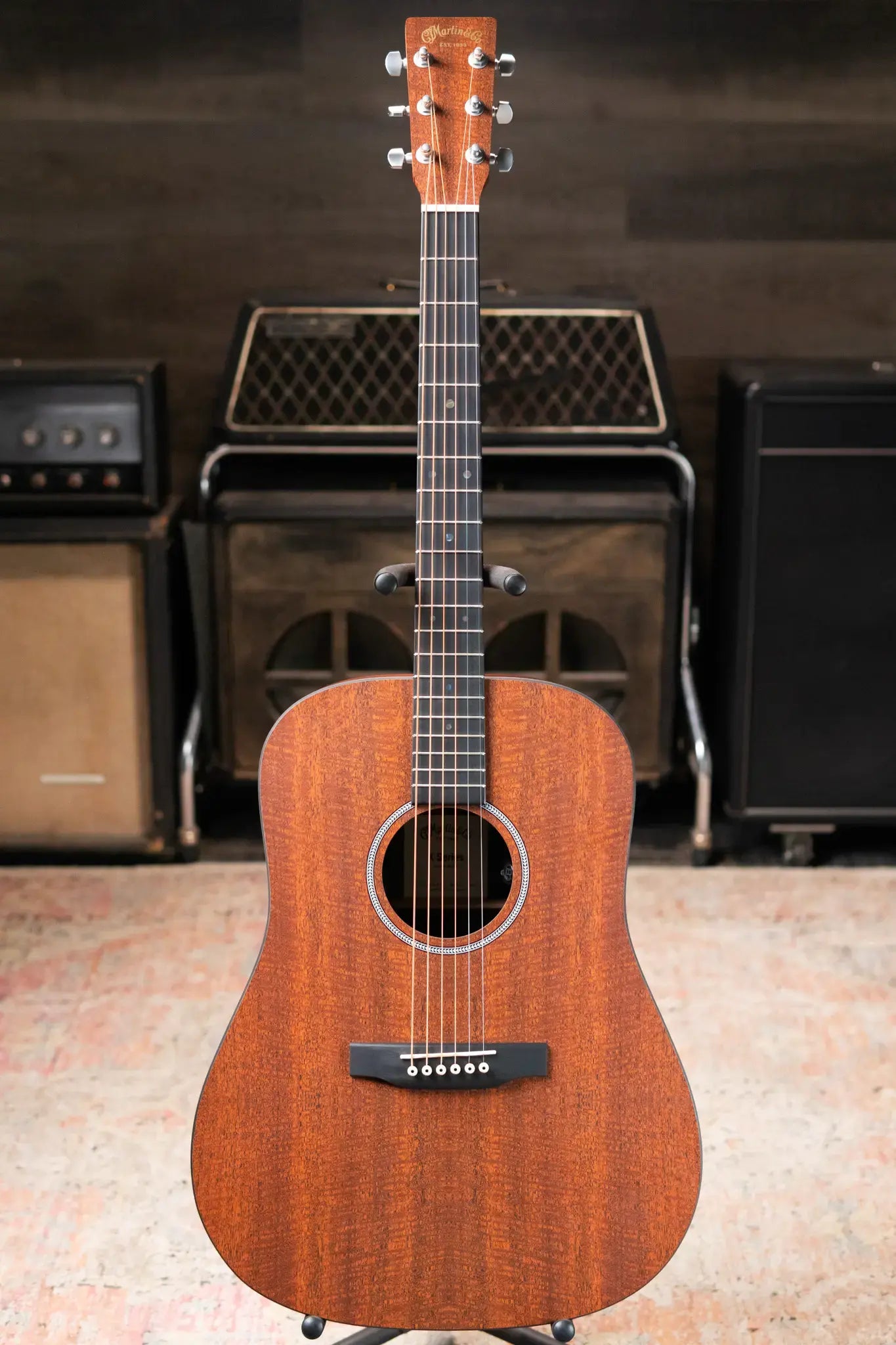 Martin D-X1E Dreadnought Acoustic/Electric Guitar - Mahogany with Gig Bag