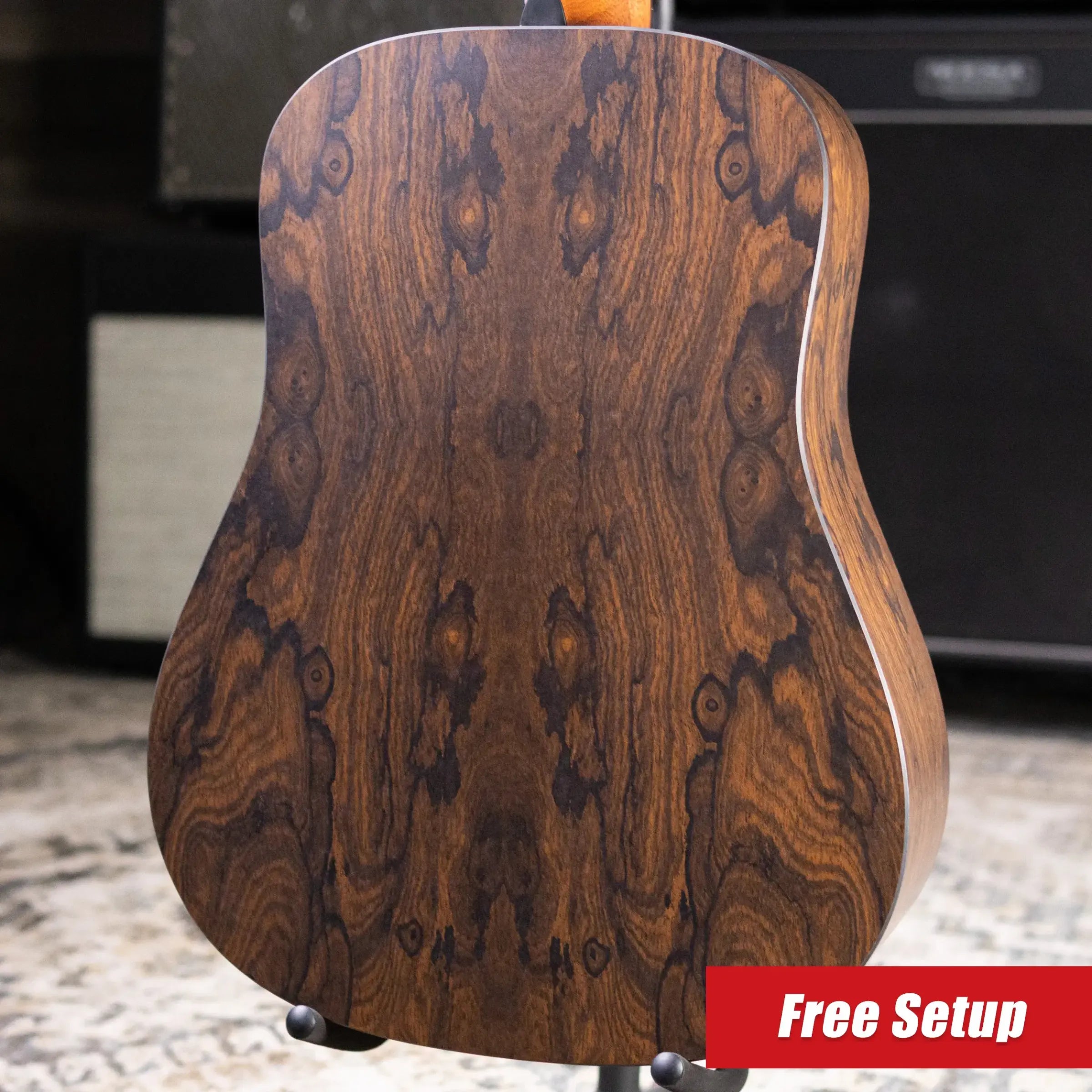 Martin D-X2E Dreadnought Acoustic/Electric Guitar - Ziricote Burst with Gig Bag